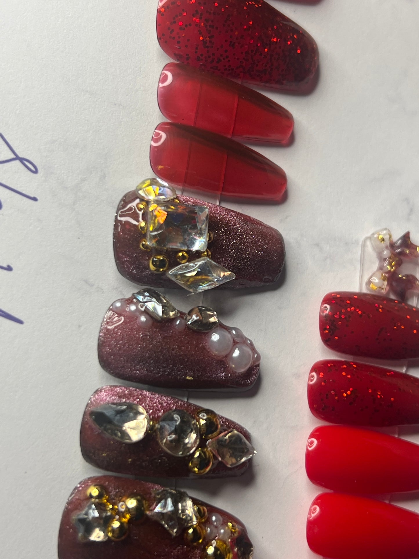 Red Flare Long Coffin