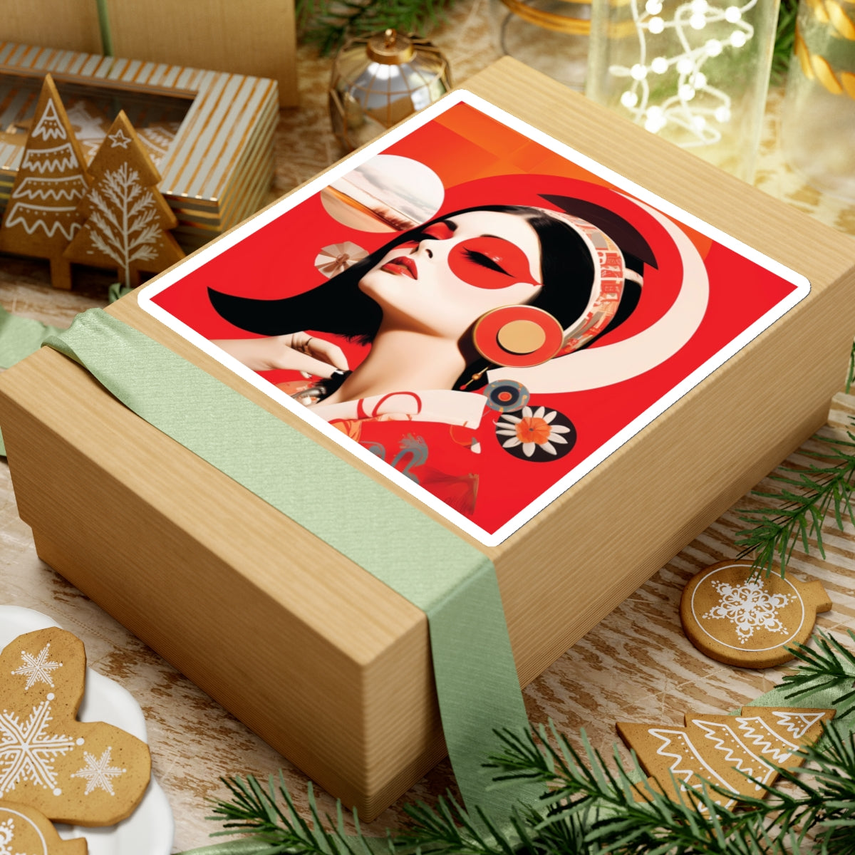 Golden Hour Babe Kiss-Cut Stickers