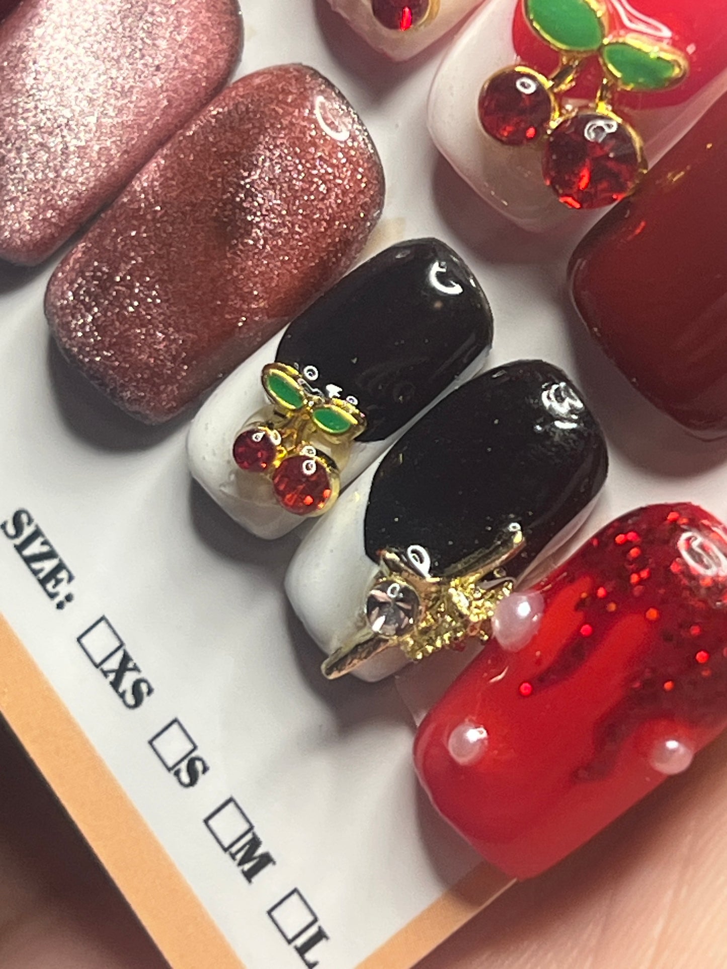 Cherry Delight. Short Square