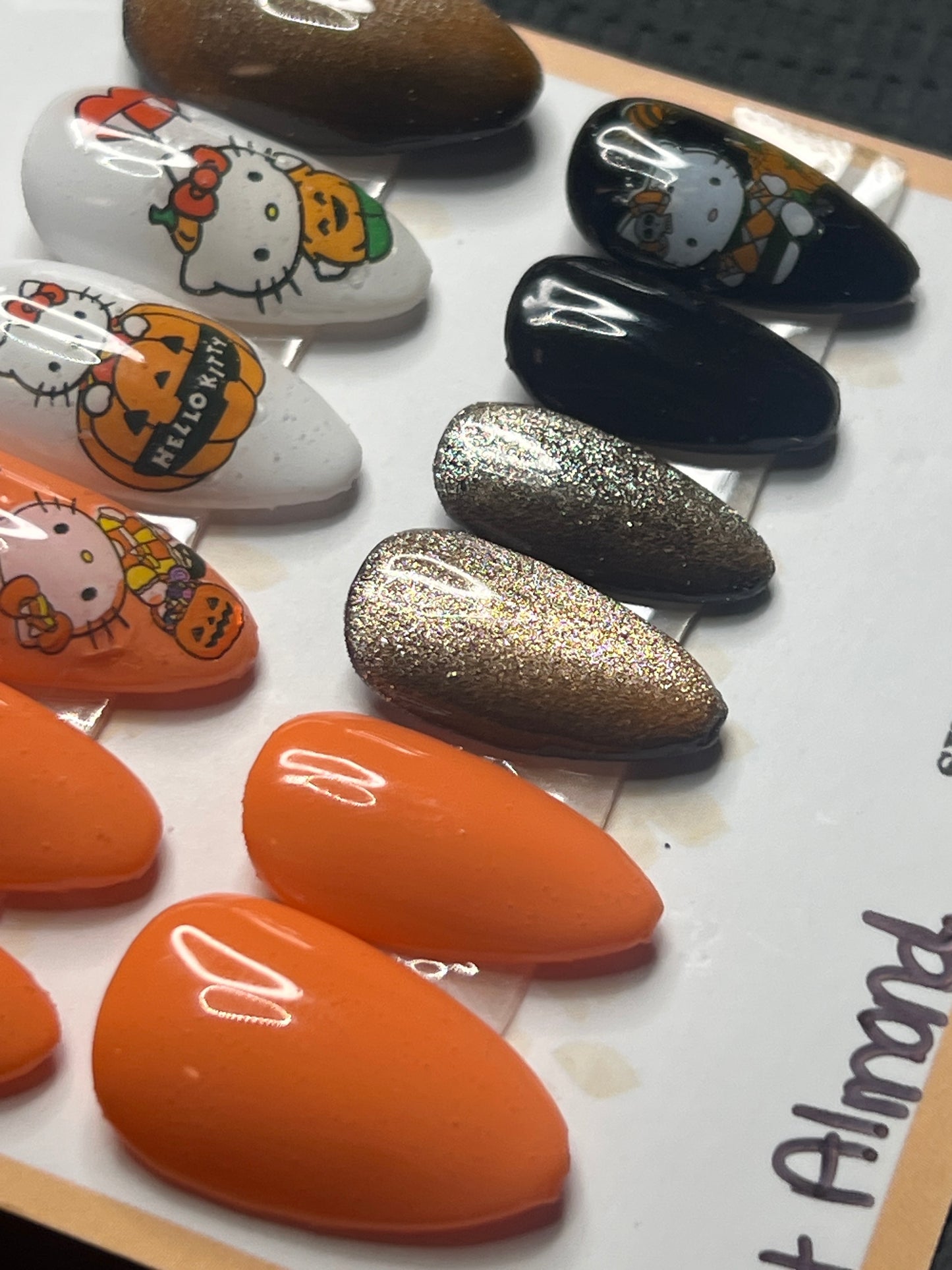 Boo-tiful Kitty. Short Almond