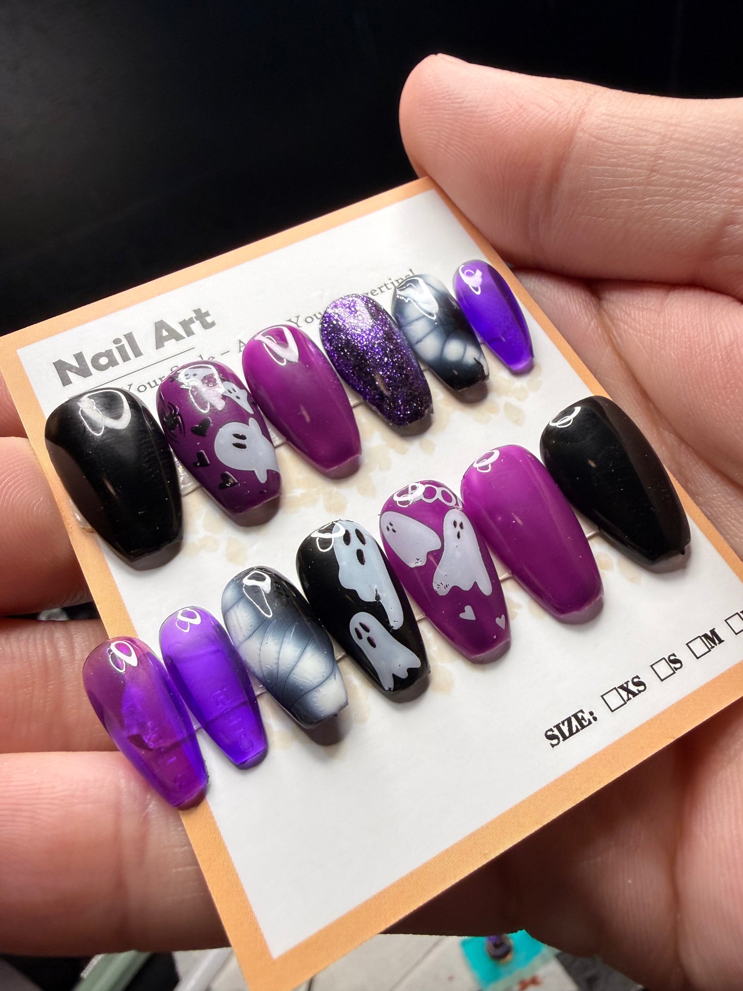 Short Coffin Press on Nails