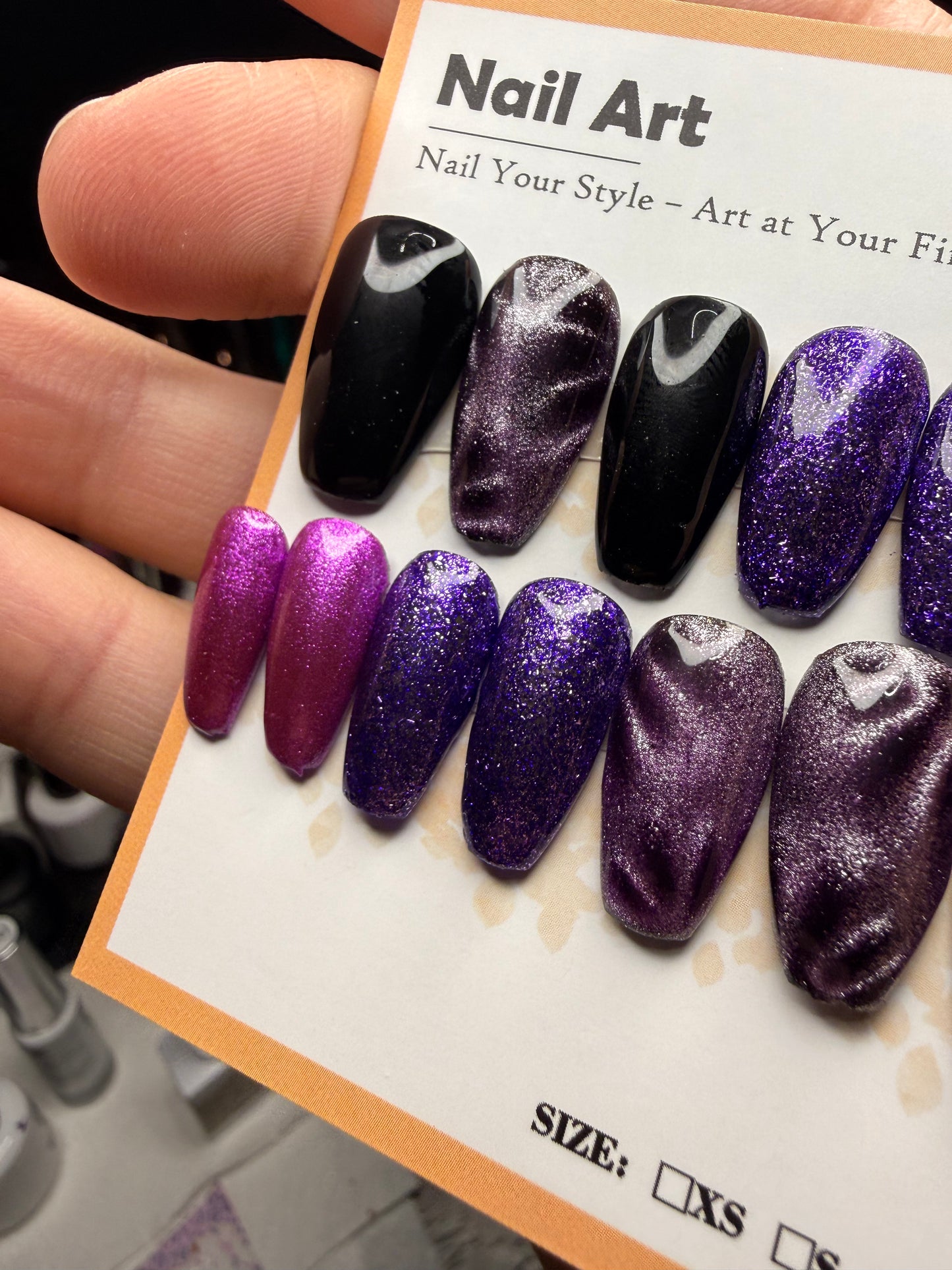 Short Coffin Press on Nails