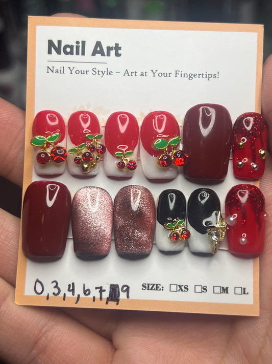 Cherry Delight. Short Square