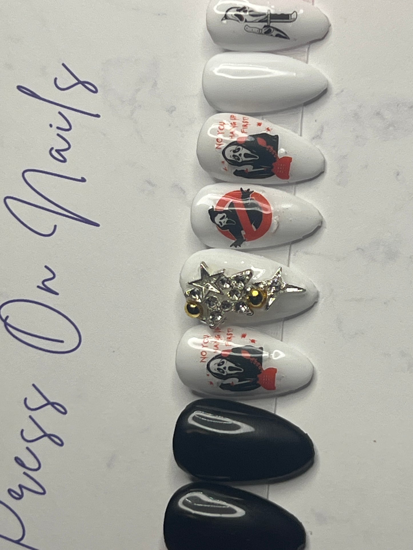 No You Hang Up Baby Girl Short Almond