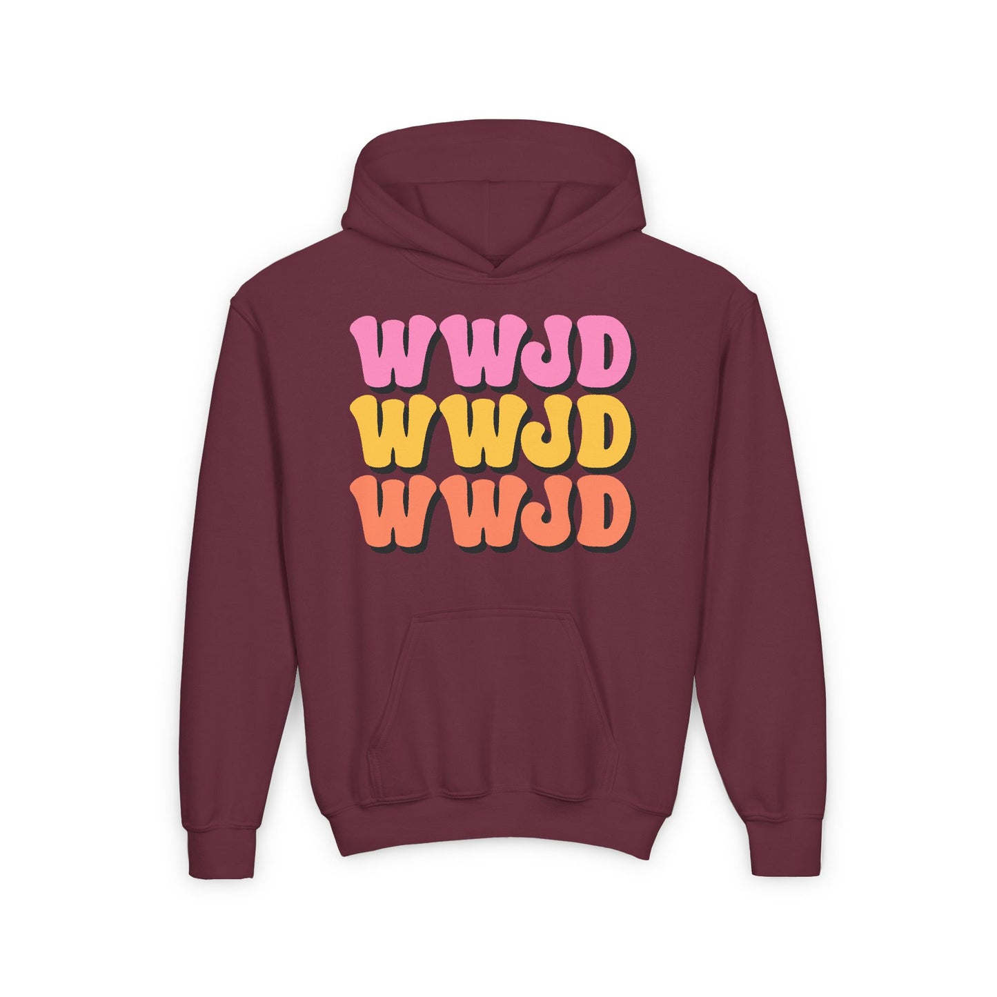 WWJD Youth Heavy Blend Hooded Sweatshirt