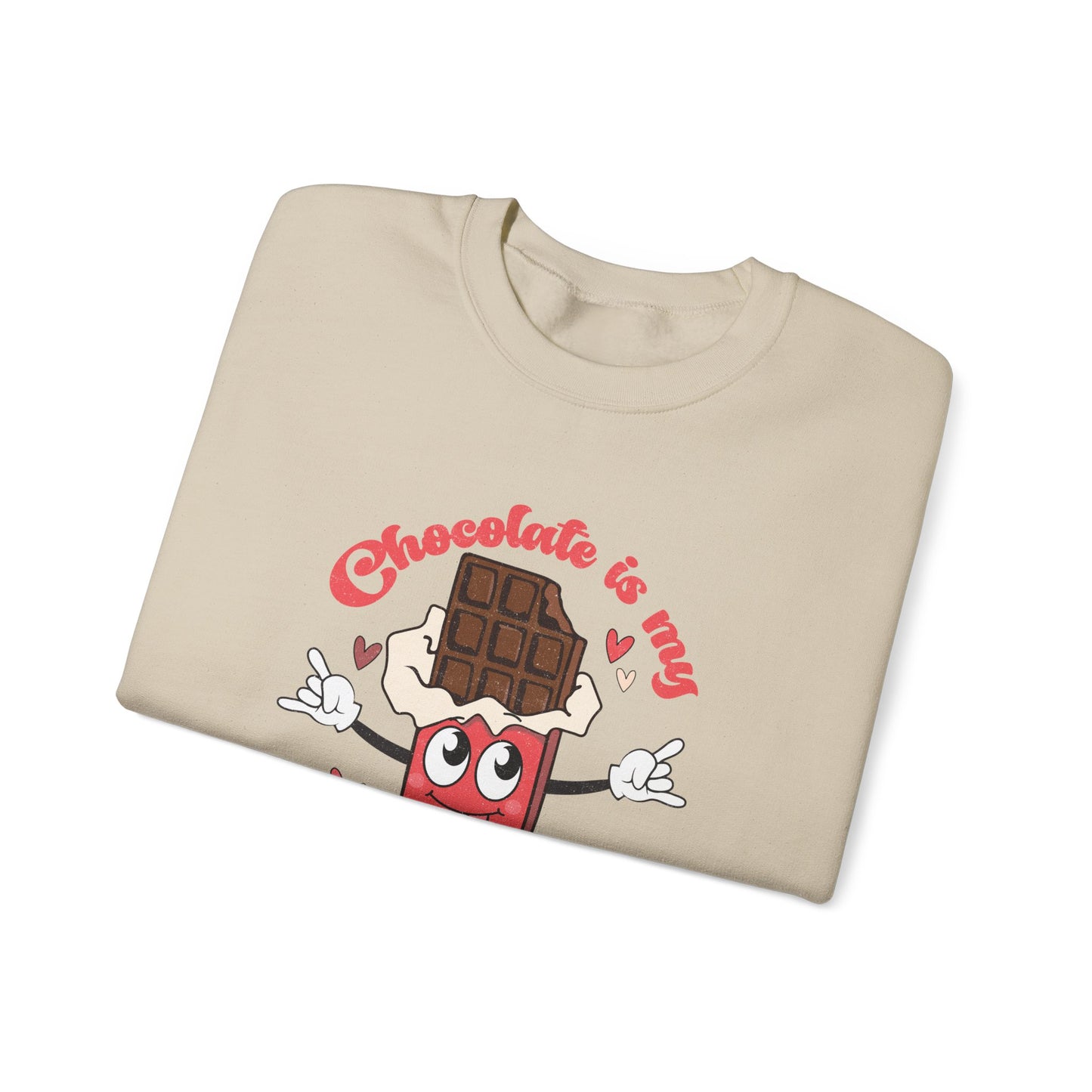 Chocolate is My Valentine Unisex Heavy Blend™ Crewneck Sweatshirt