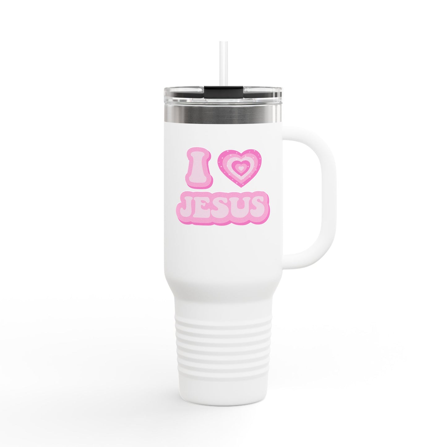 I 💗 Jesus Insulated Travel Mug, 40oz