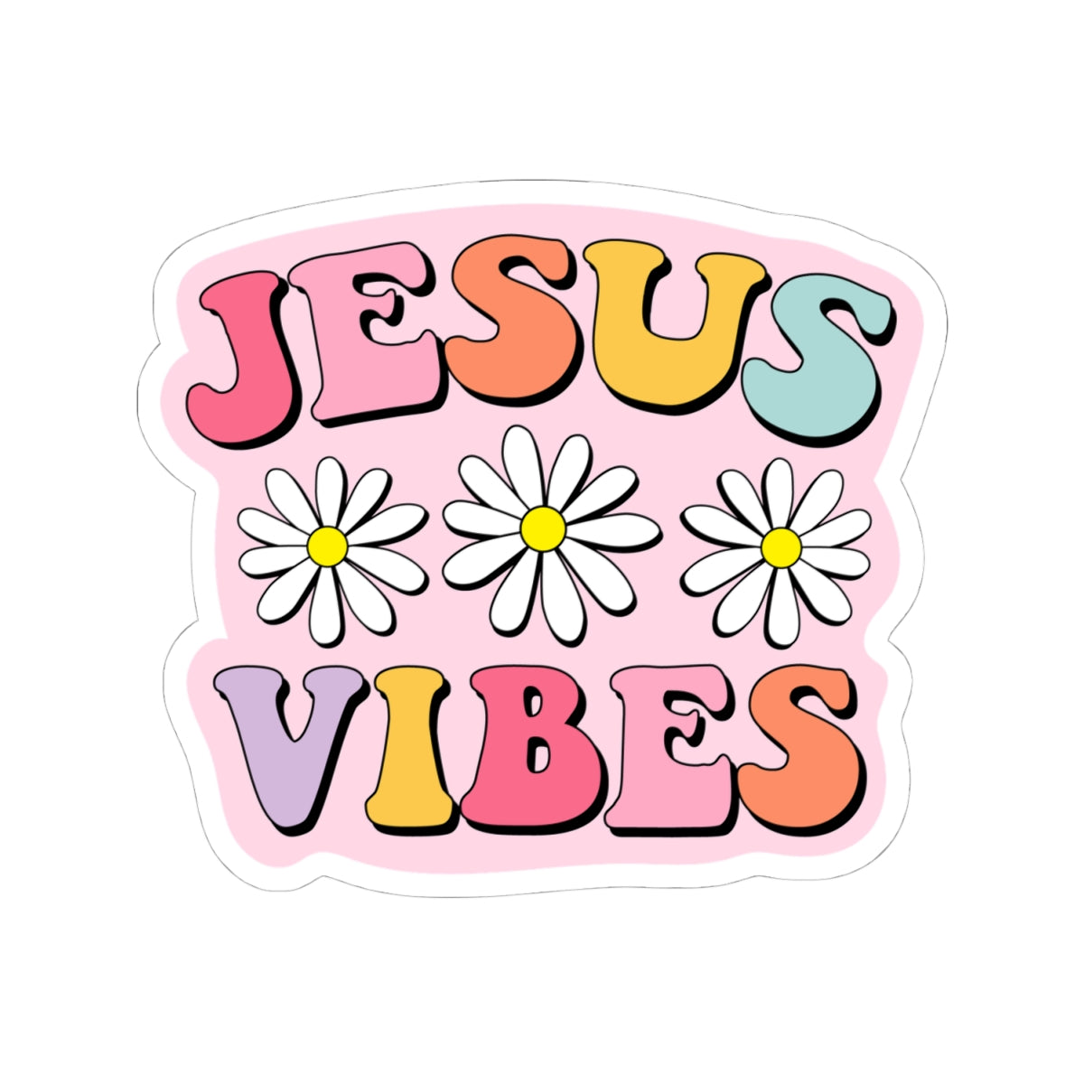Jesus Vibes Kiss-Cut Stickers