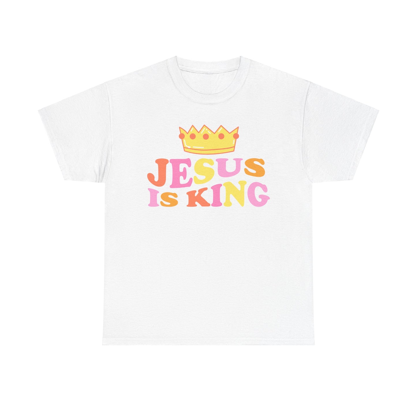 Jesus Is King Unisex Heavy Cotton Tee