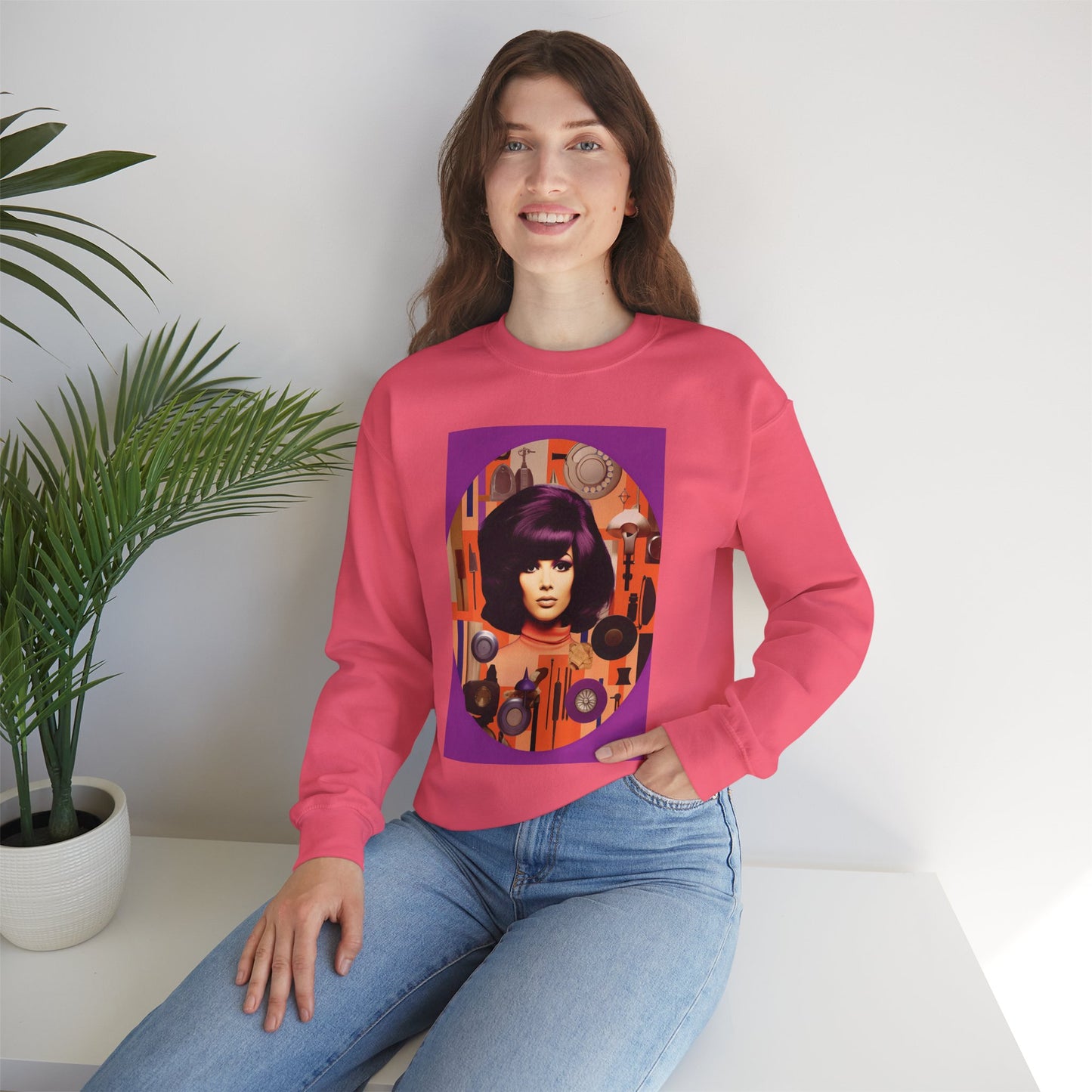 Purple Hue Unisex Heavy Blend™ Crewneck Sweatshirt