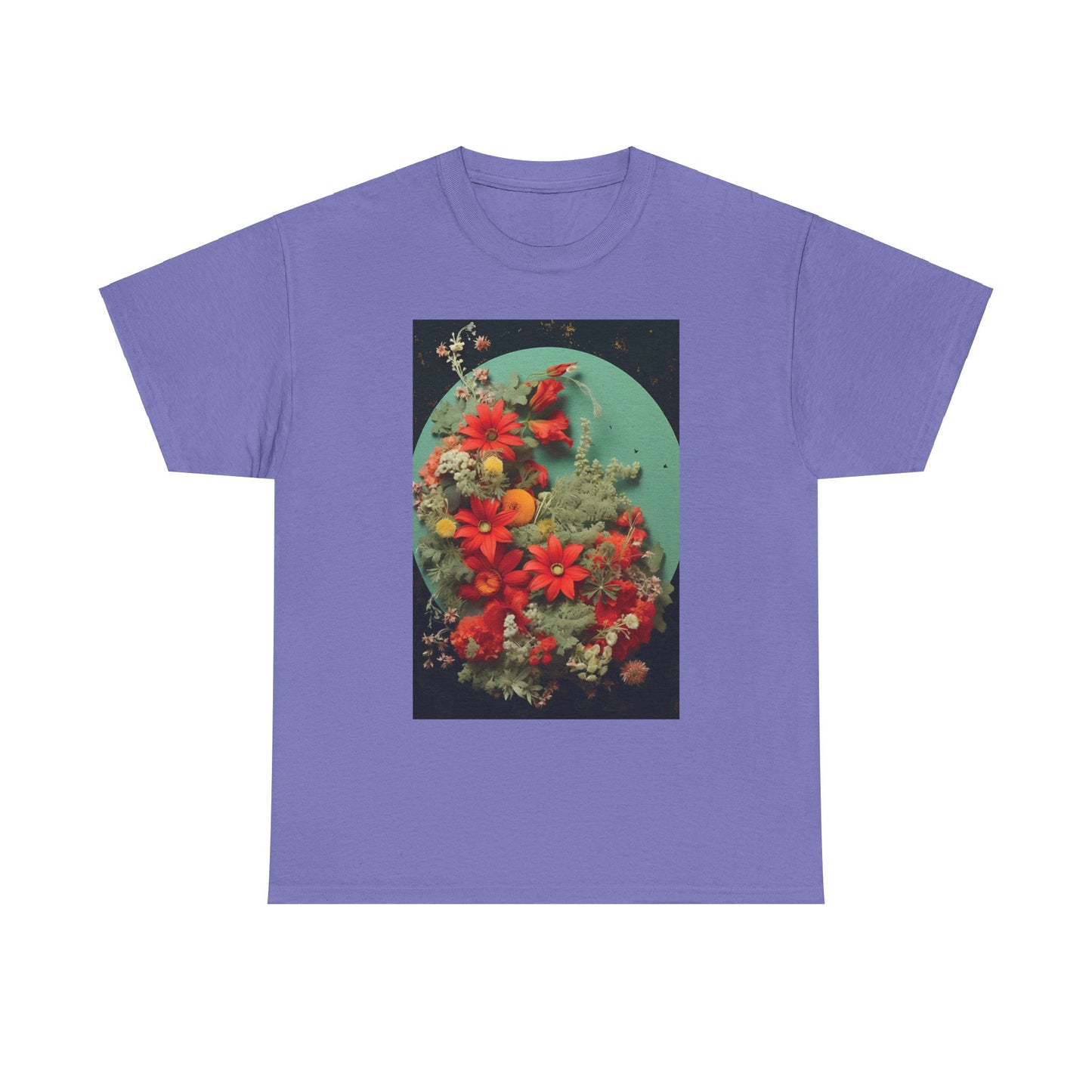 Flower Garden Unisex Heavy Cotton Tee