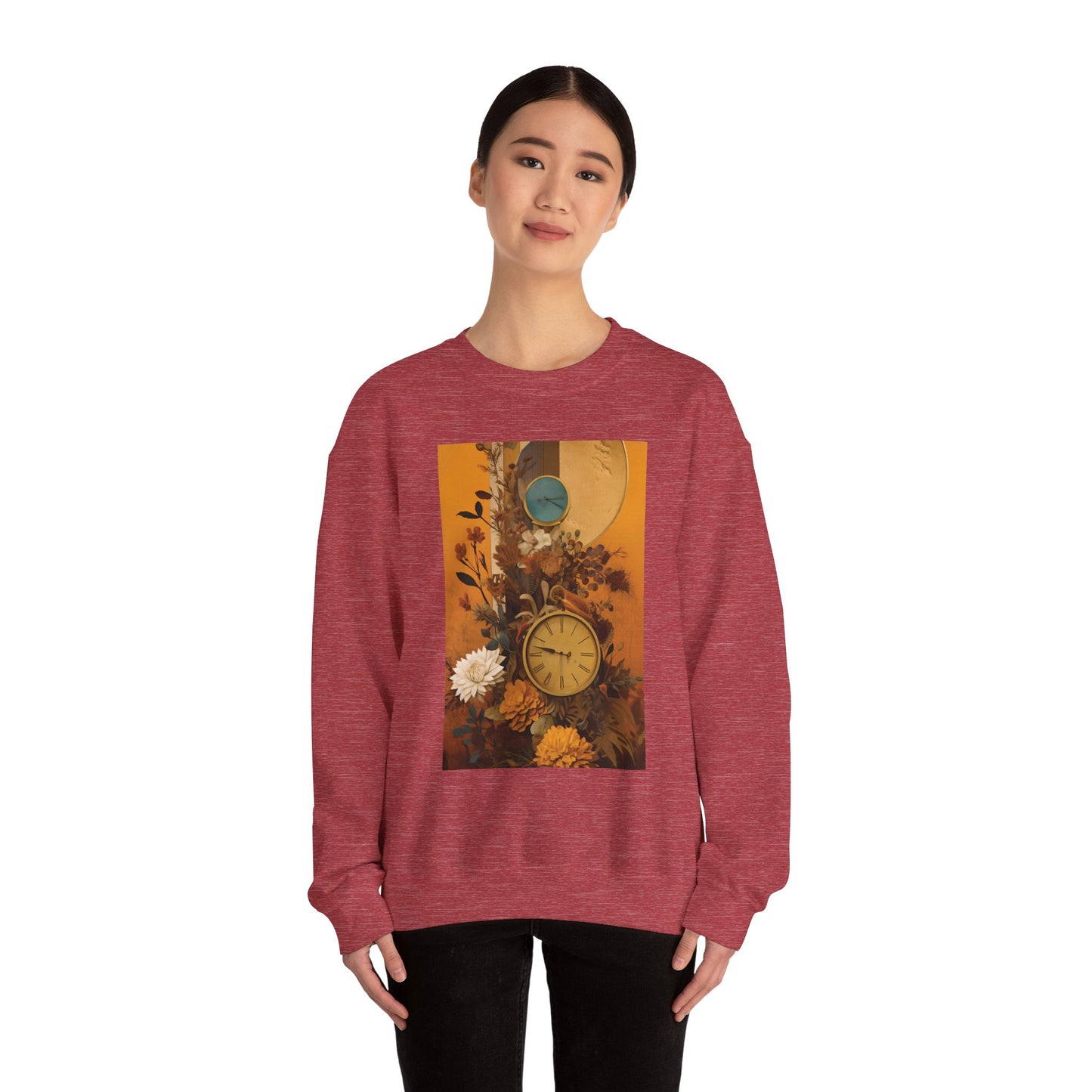 People, Time & Style: A Retro Journey Unisex Heavy Blend™ Crewneck Sweatshirt