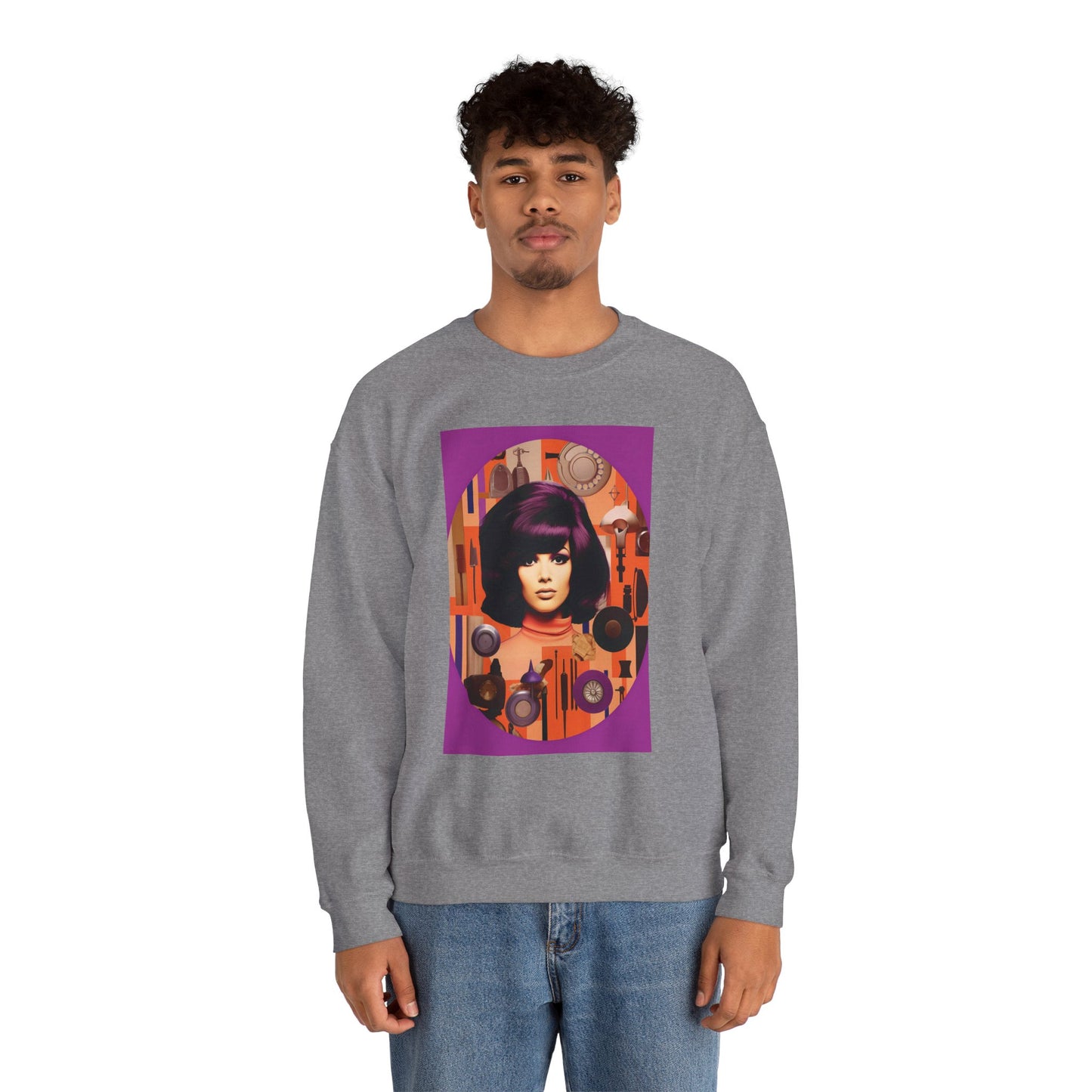 Purple Hue Unisex Heavy Blend™ Crewneck Sweatshirt