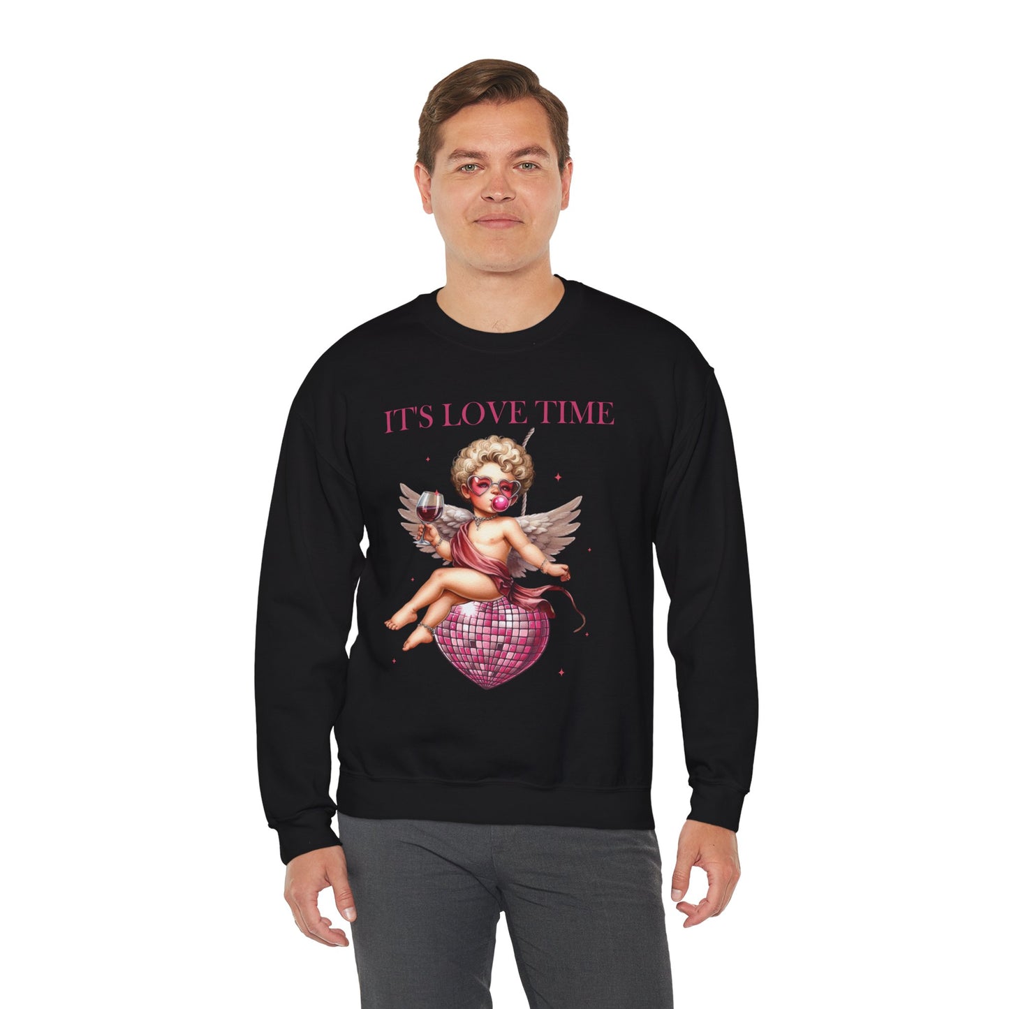 It’s Love Time Unisex Heavy Blend™ Crewneck Sweatshirt