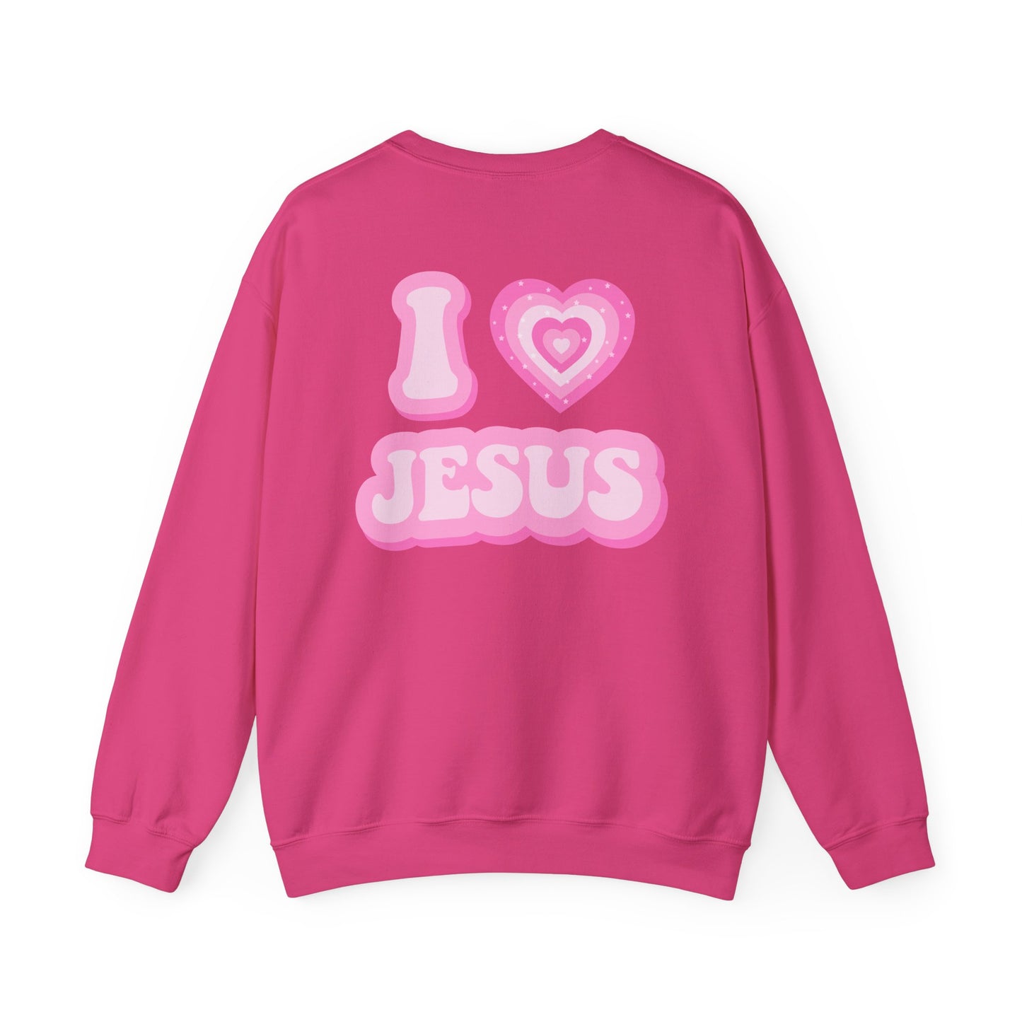 I 💗 Jesus Unisex Heavy Blend™ Crewneck Sweatshirt