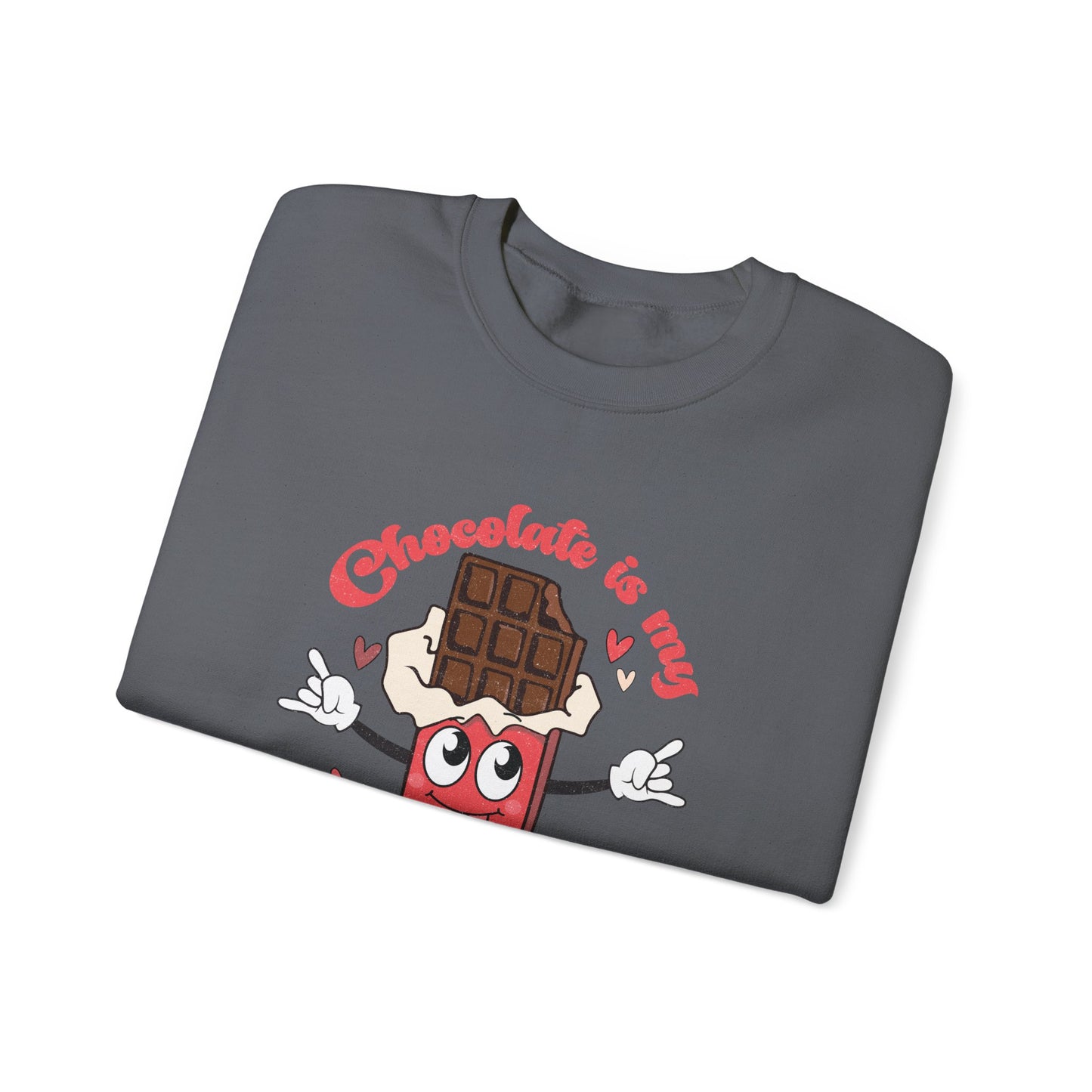 Chocolate is My Valentine Unisex Heavy Blend™ Crewneck Sweatshirt