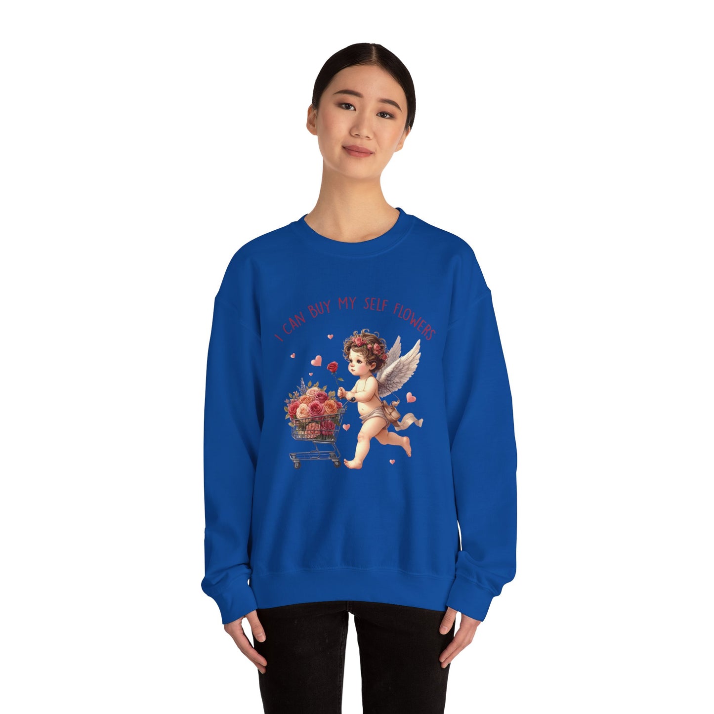 I Can Buy Myself Flowers Unisex Heavy Blend™ Crewneck Sweatshirt