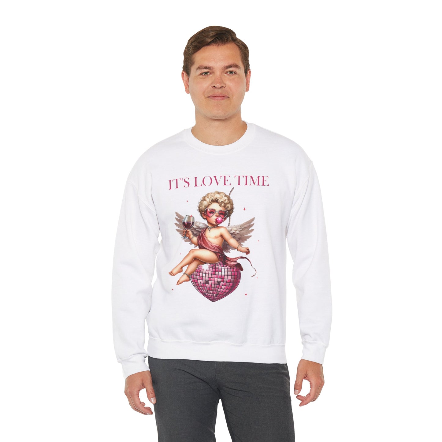 It’s Love Time Unisex Heavy Blend™ Crewneck Sweatshirt
