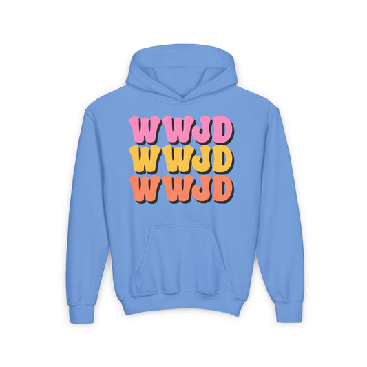 WWJD Youth Heavy Blend Hooded Sweatshirt