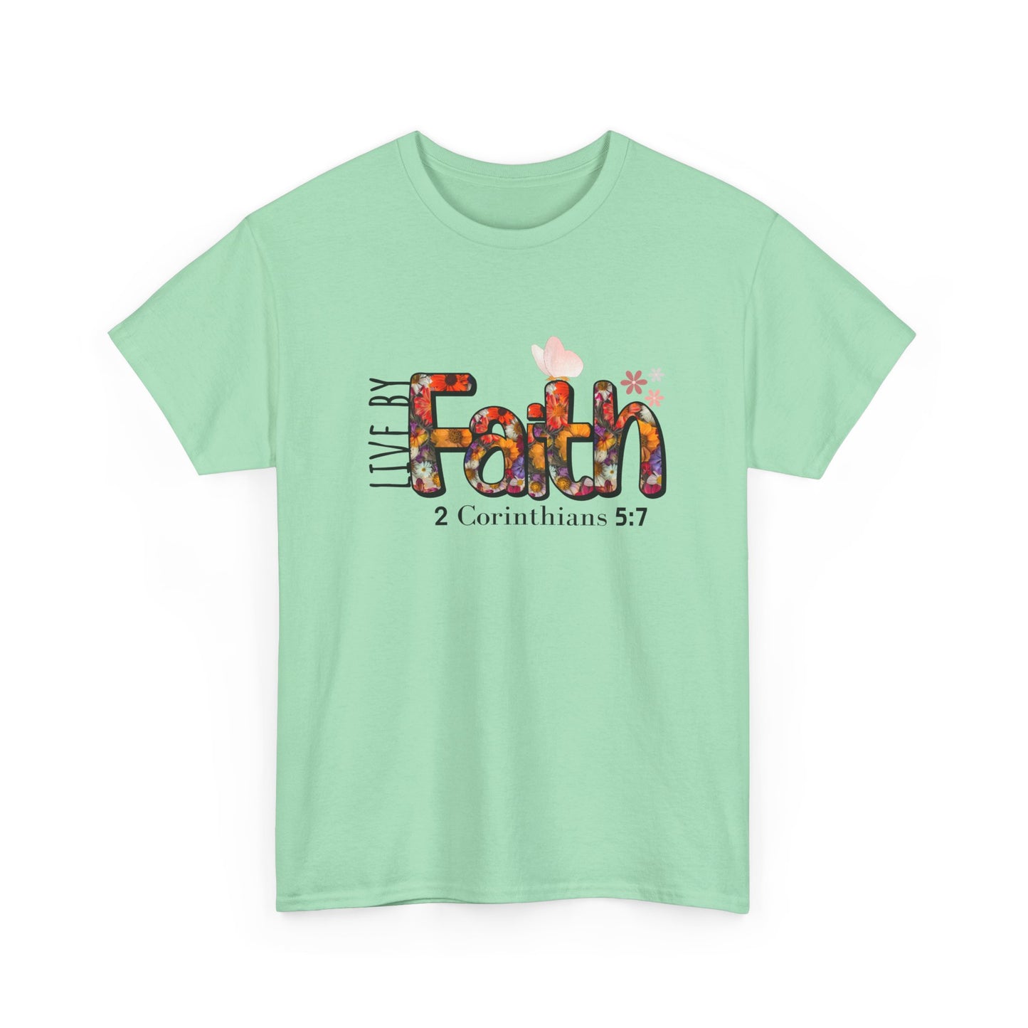 Live By Faith Unisex Heavy Cotton Tee