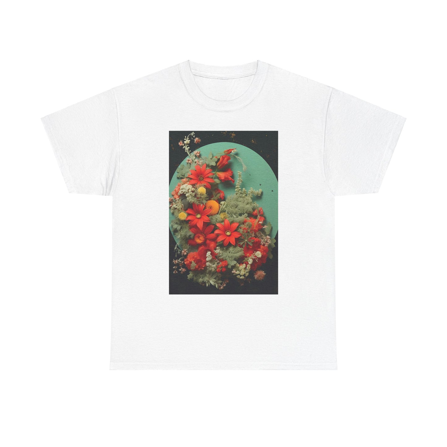 Flower Garden Unisex Heavy Cotton Tee