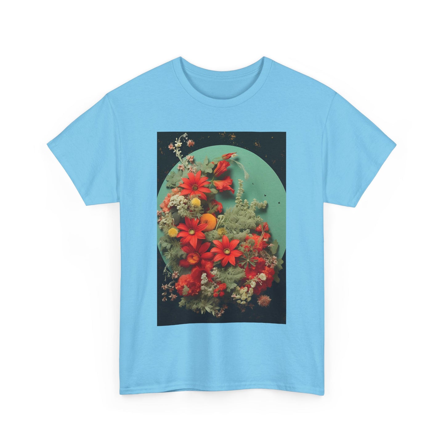Flower Garden Unisex Heavy Cotton Tee