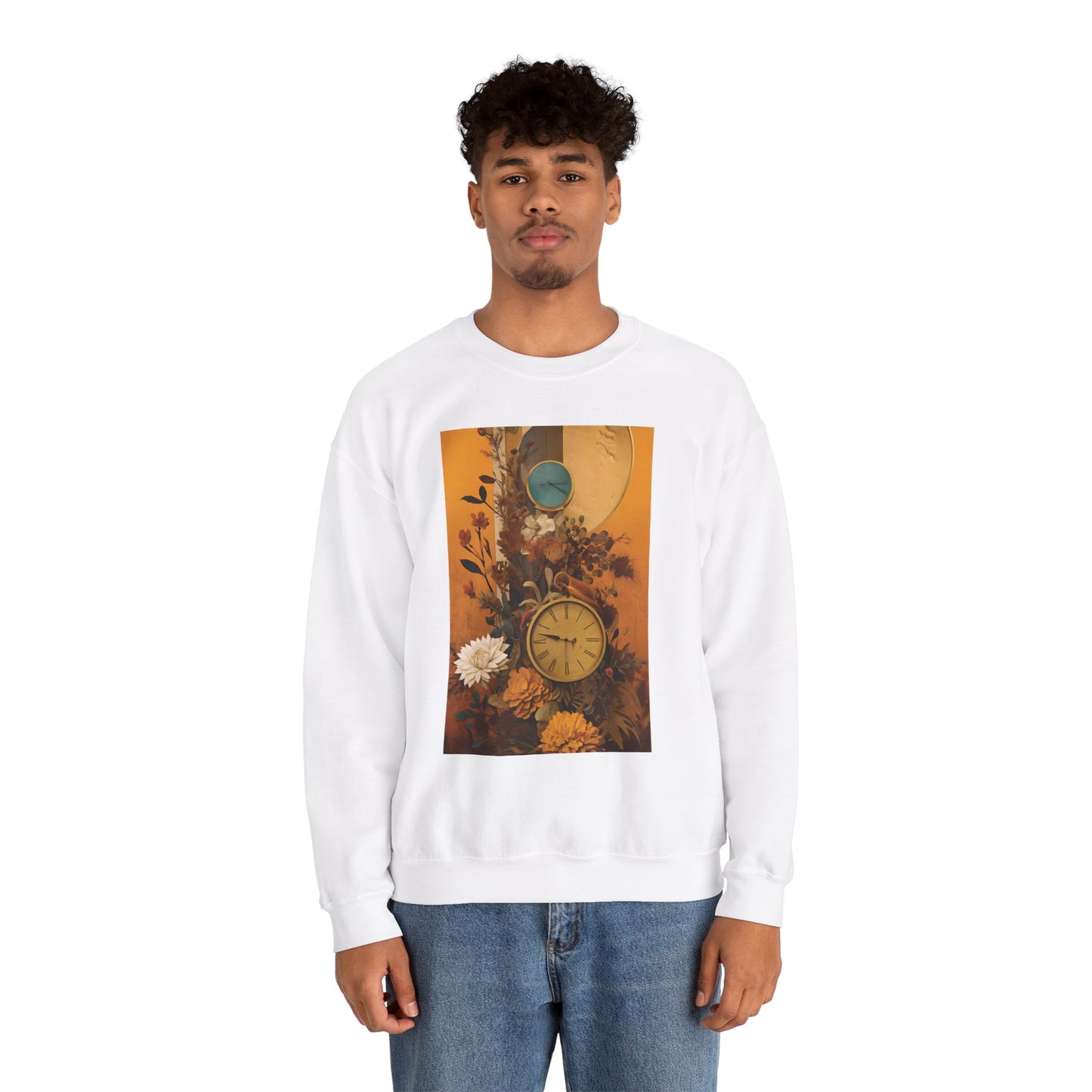 People, Time & Style: A Retro Journey Unisex Heavy Blend™ Crewneck Sweatshirt