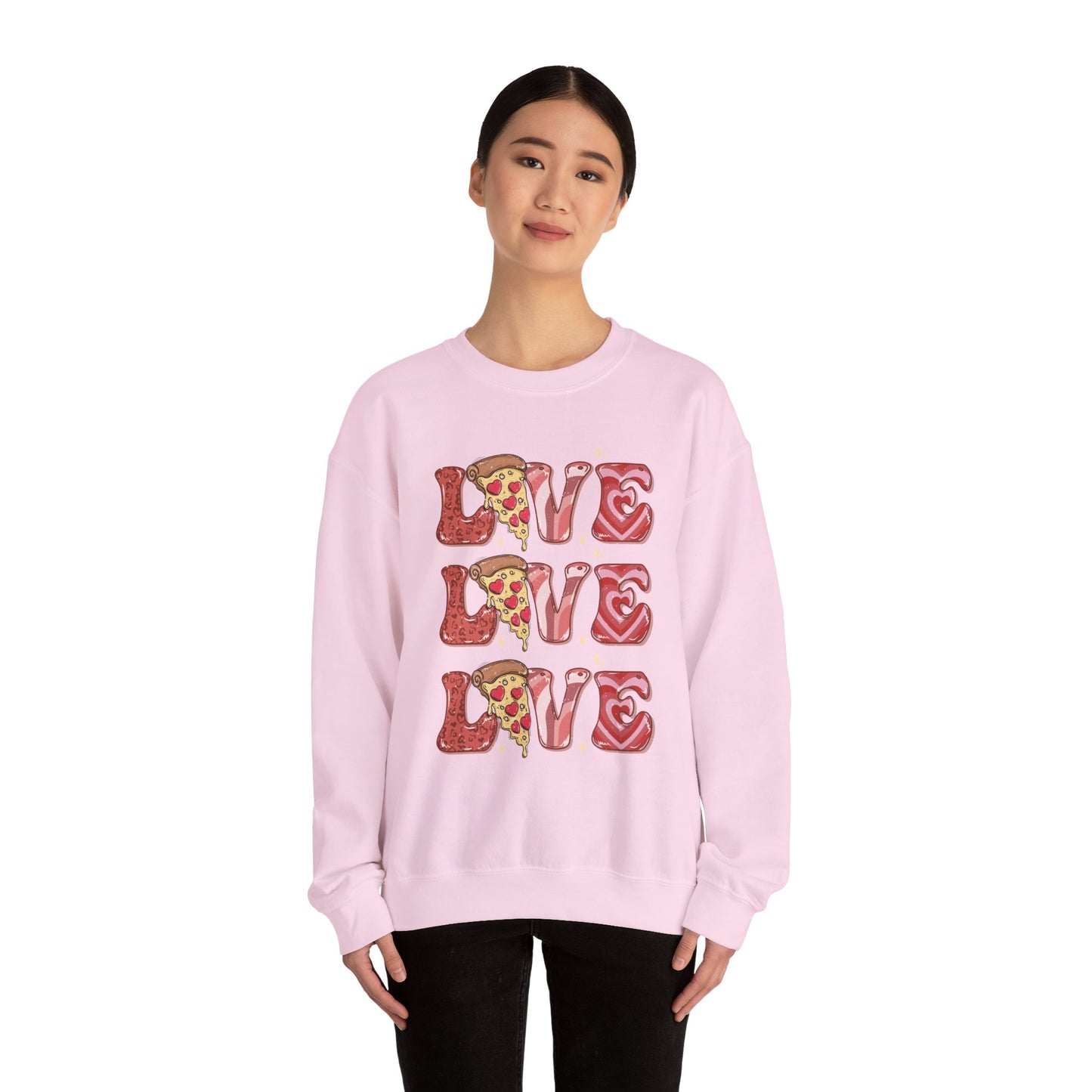 PIZZA Love Unisex Heavy Blend™ Crewneck Sweatshirt