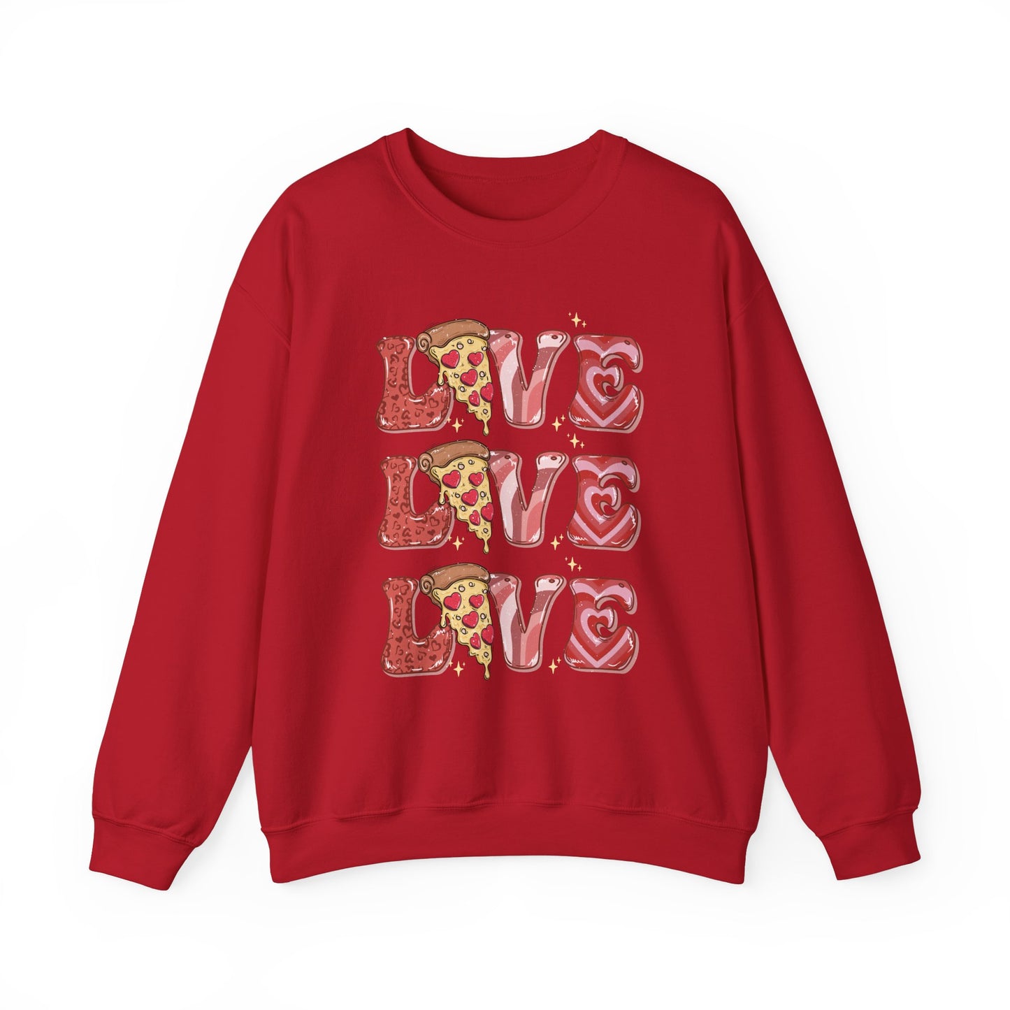 PIZZA Love Unisex Heavy Blend™ Crewneck Sweatshirt