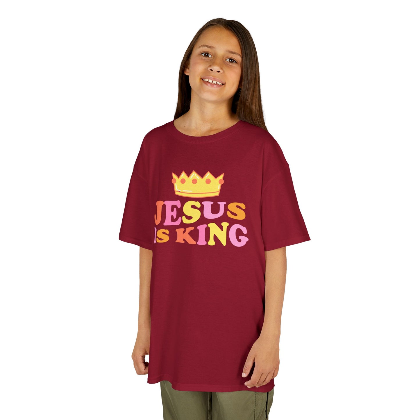 Jesus Is King Kids Heavy Cotton™ Tee
