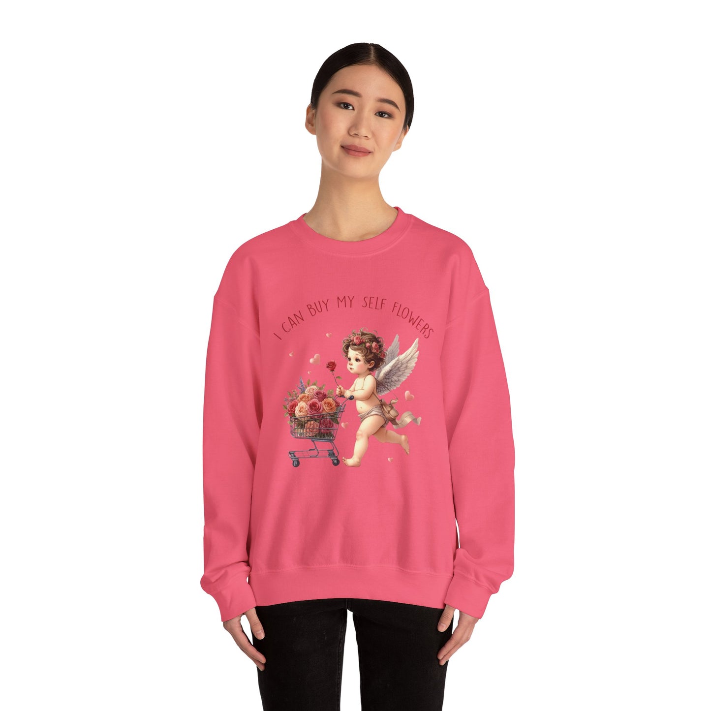 I Can Buy Myself Flowers Unisex Heavy Blend™ Crewneck Sweatshirt