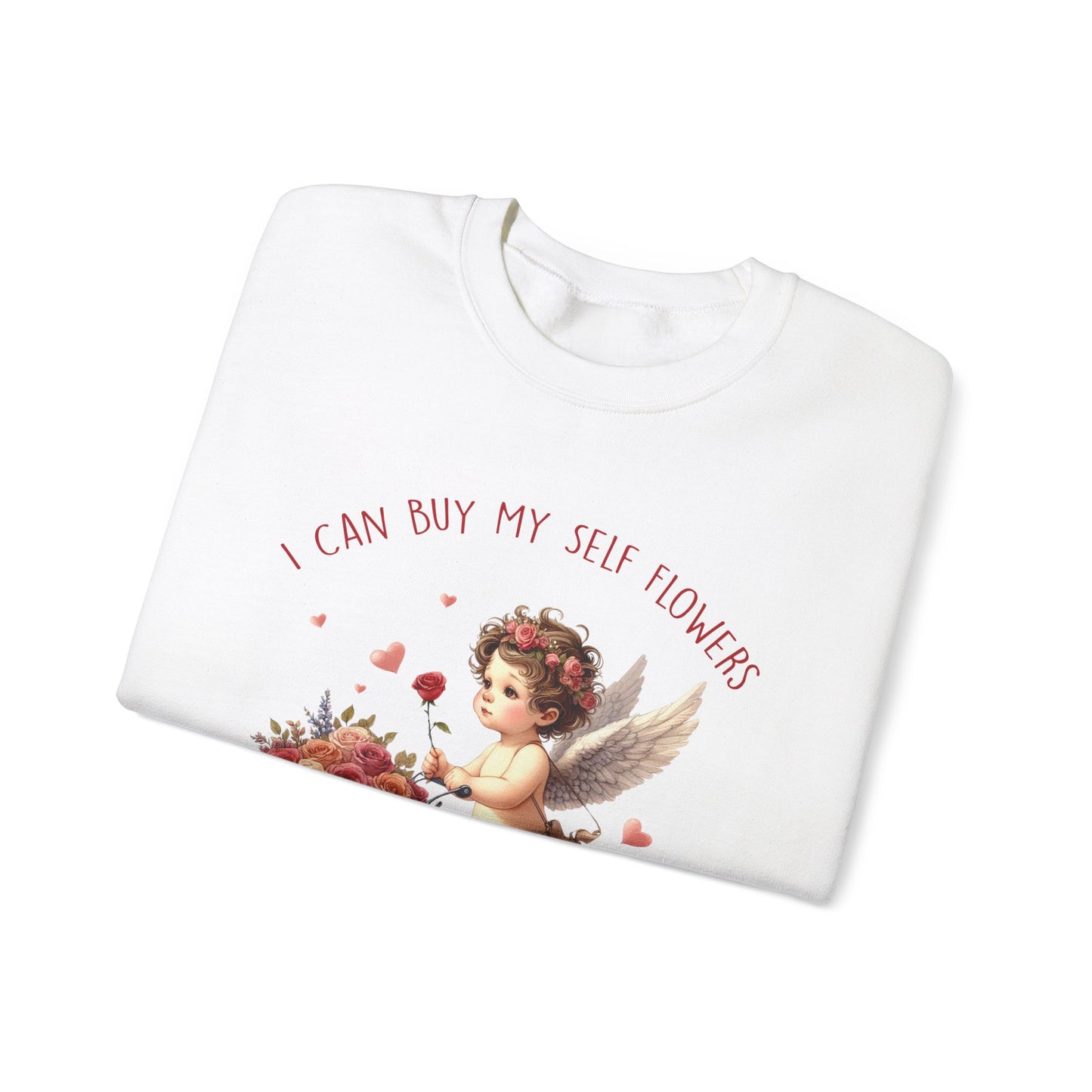 I Can Buy Myself Flowers Unisex Heavy Blend™ Crewneck Sweatshirt