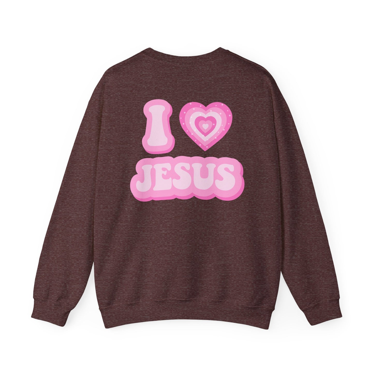 I 💗 Jesus Unisex Heavy Blend™ Crewneck Sweatshirt