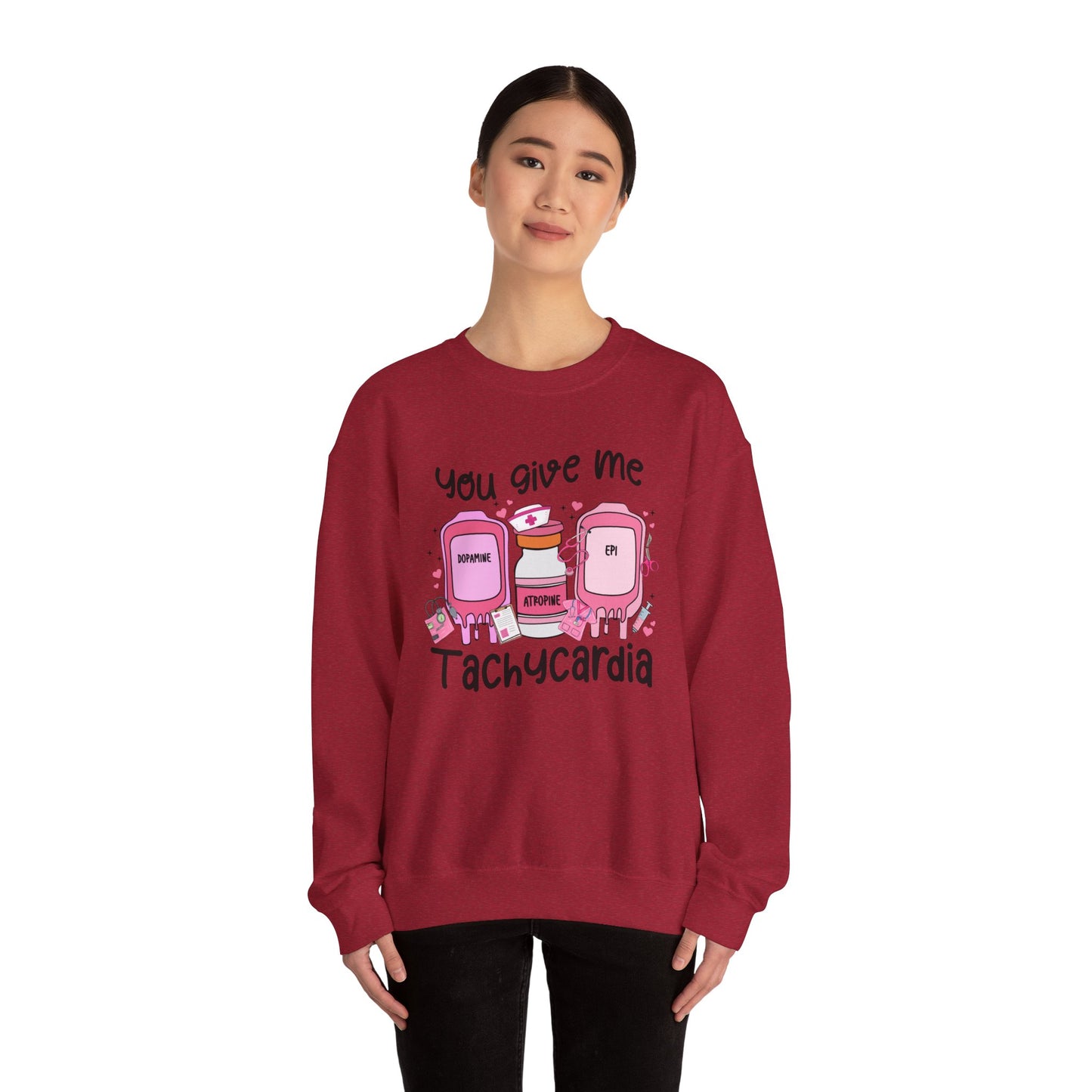 You Give Me Tachycardia Unisex Heavy Blend™ Crewneck Sweatshirt