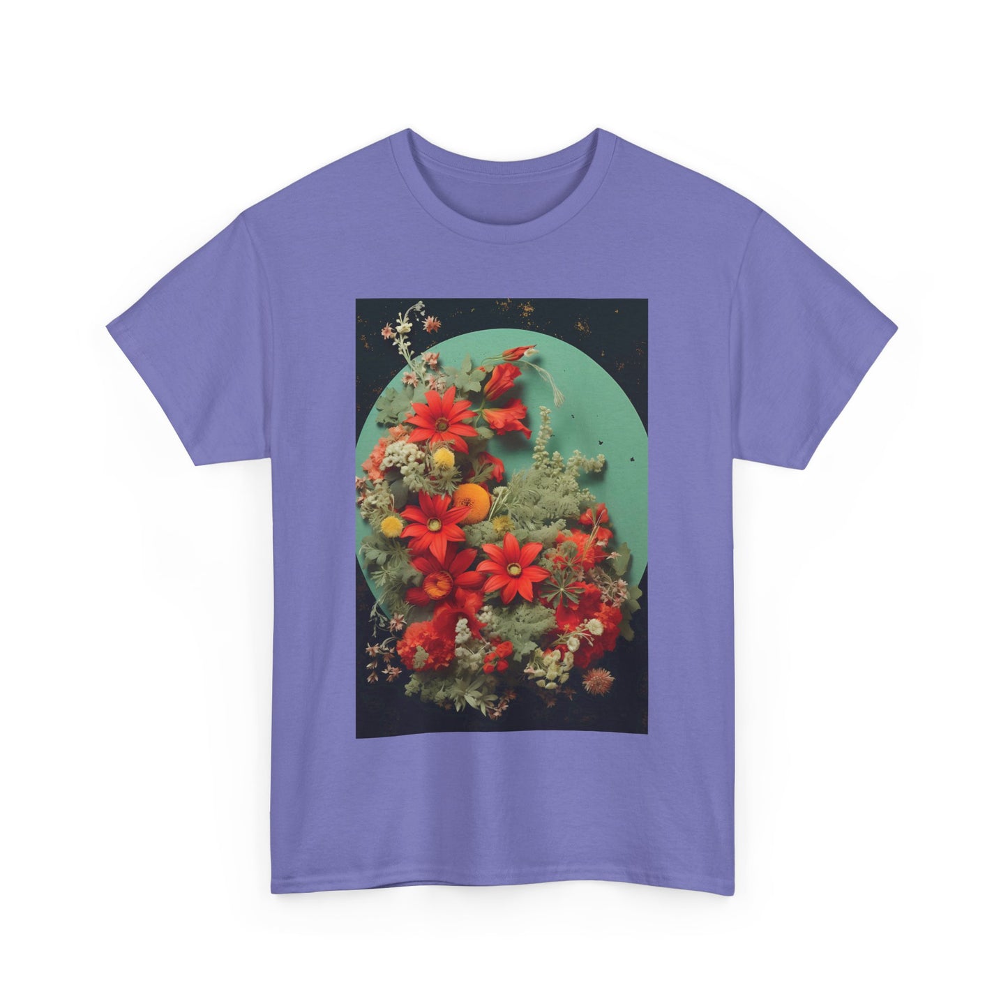 Flower Garden Unisex Heavy Cotton Tee