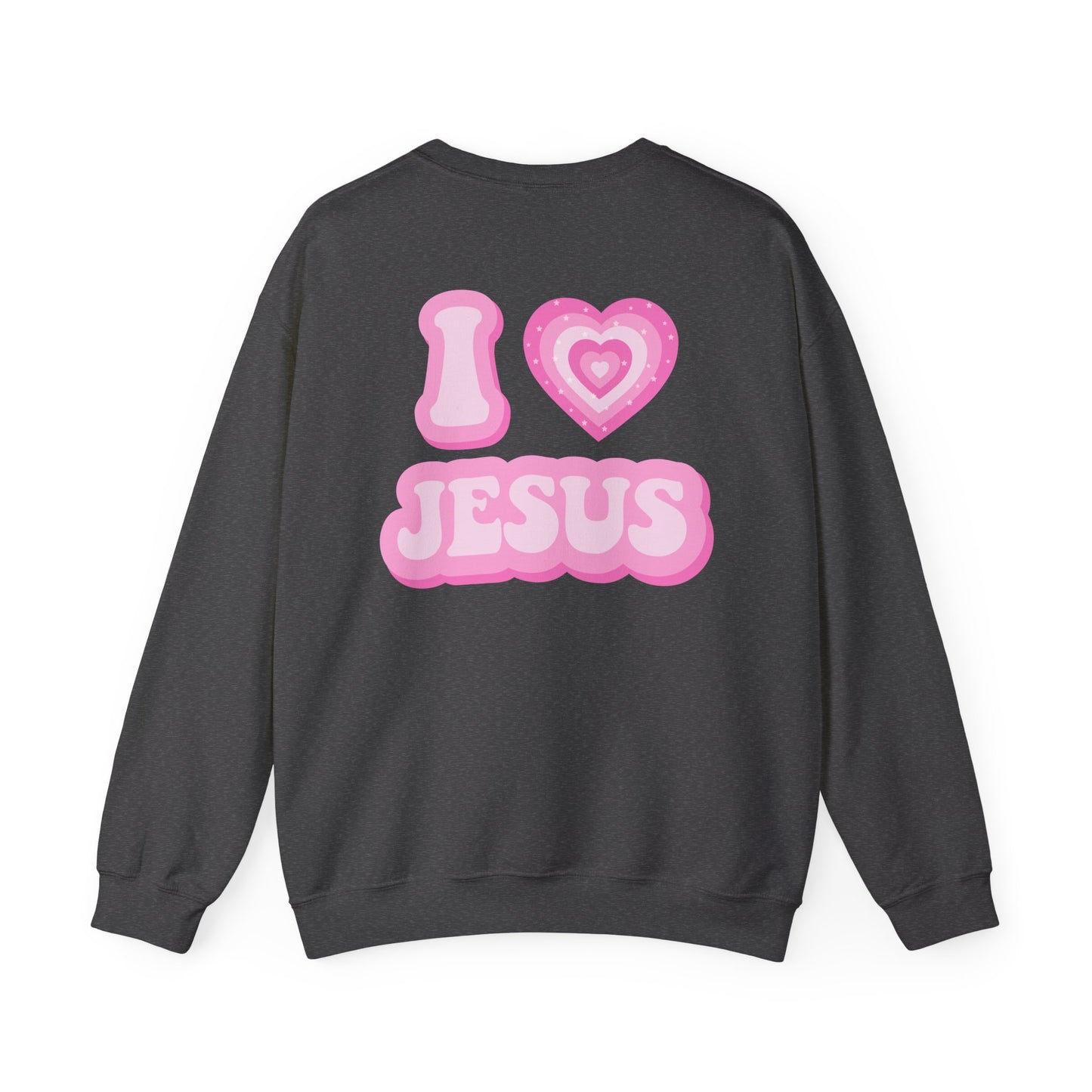 I 💗 Jesus Unisex Heavy Blend™ Crewneck Sweatshirt