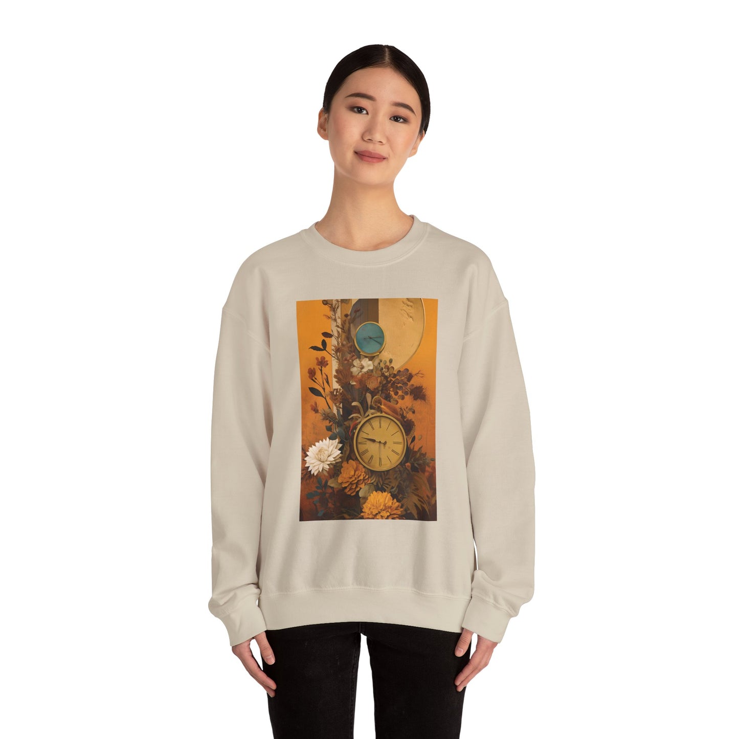 People, Time & Style: A Retro Journey Unisex Heavy Blend™ Crewneck Sweatshirt