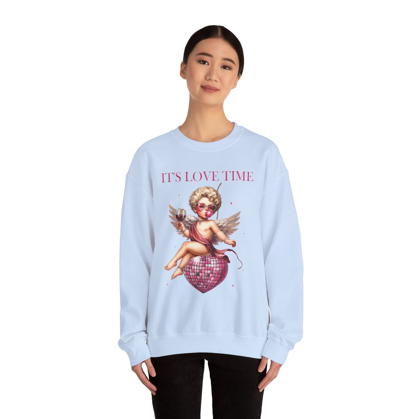 It’s Love Time Unisex Heavy Blend™ Crewneck Sweatshirt