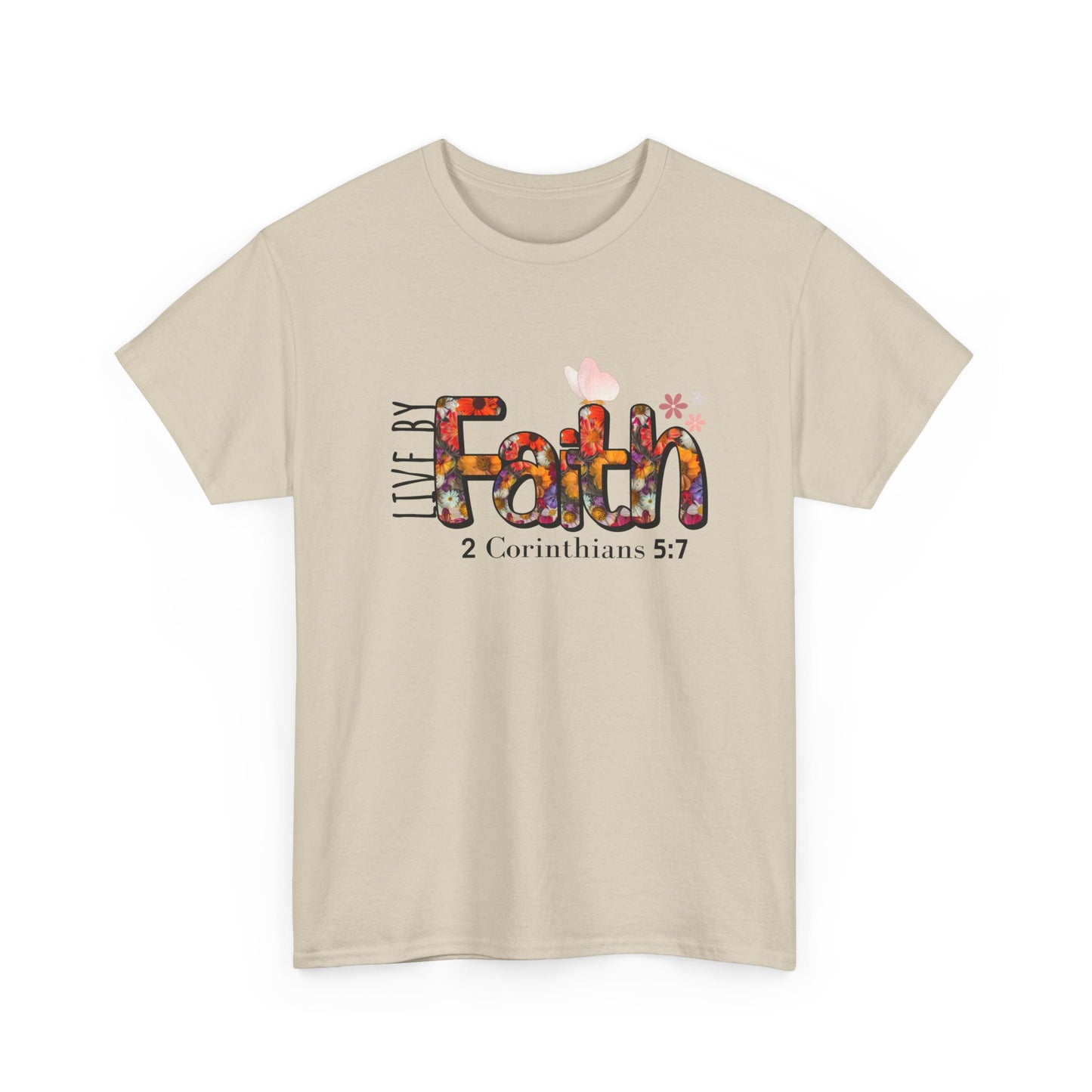 Live By Faith Unisex Heavy Cotton Tee