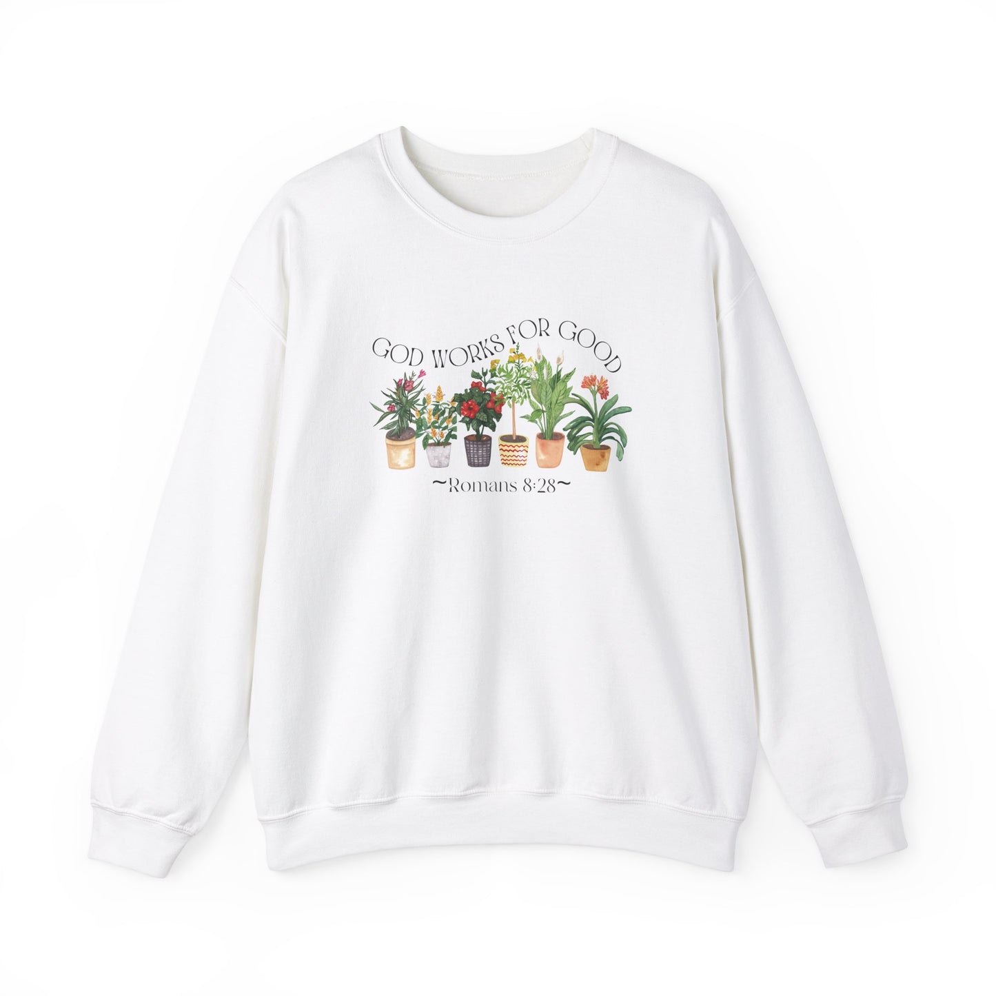God Works For Good Unisex Heavy Blend™ Crewneck Sweatshirt
