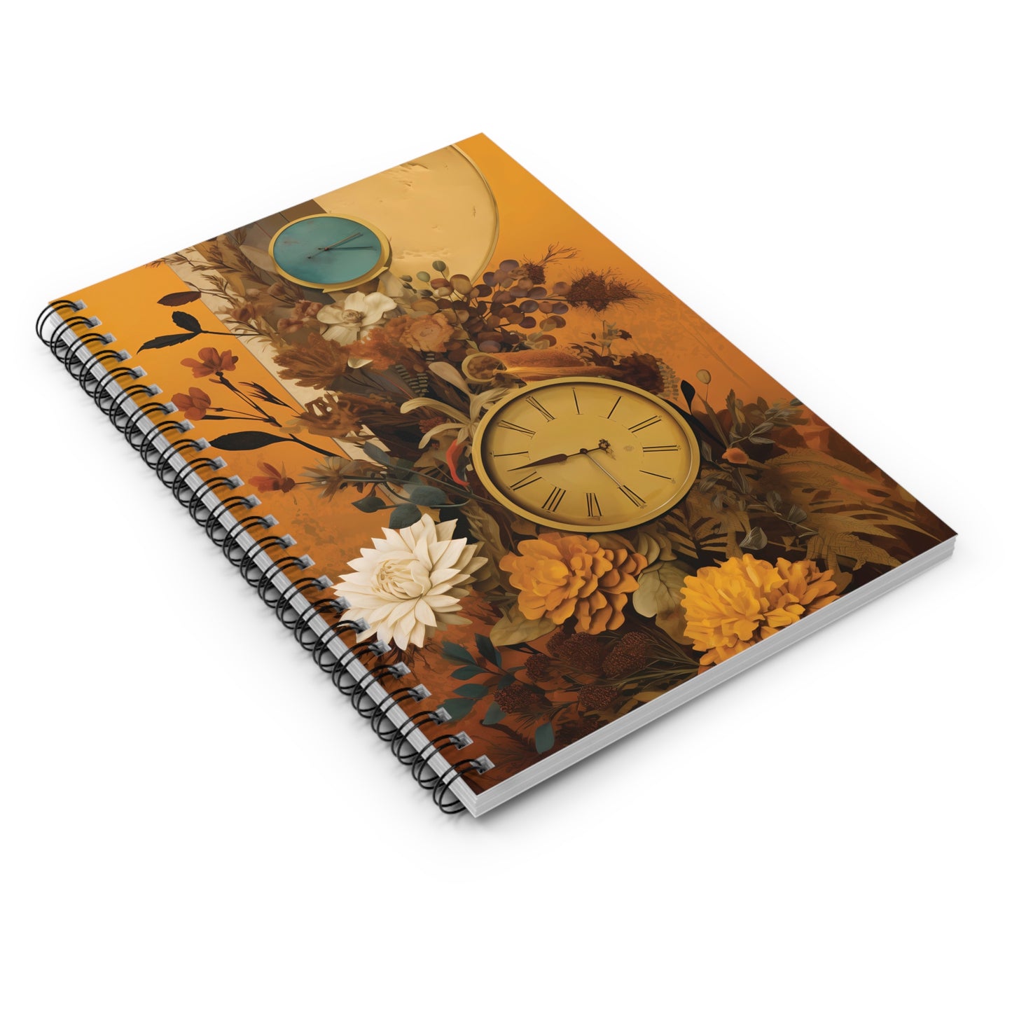 People, Time & Style: A Retro Journey Spiral Notebook - Ruled Line