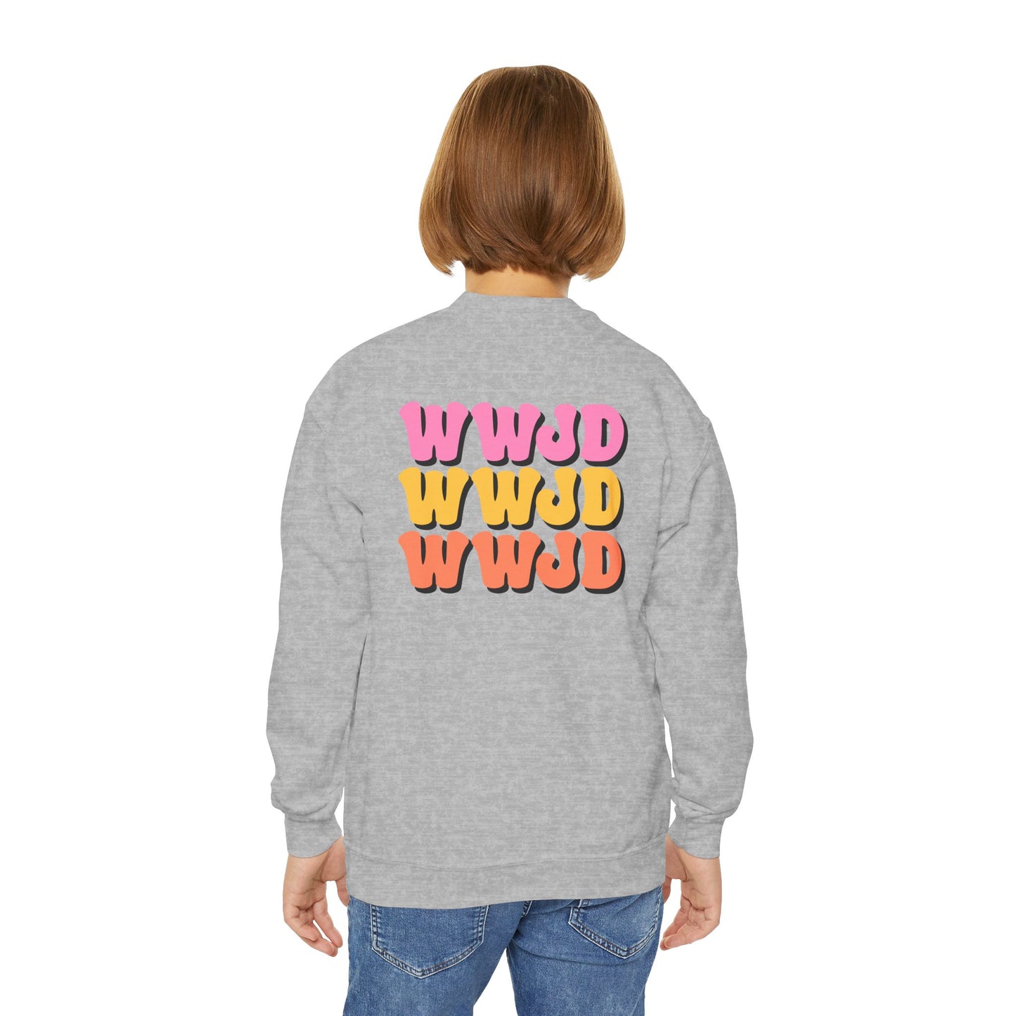 Jesus Fan On Board Youth Crewneck Sweatshirt