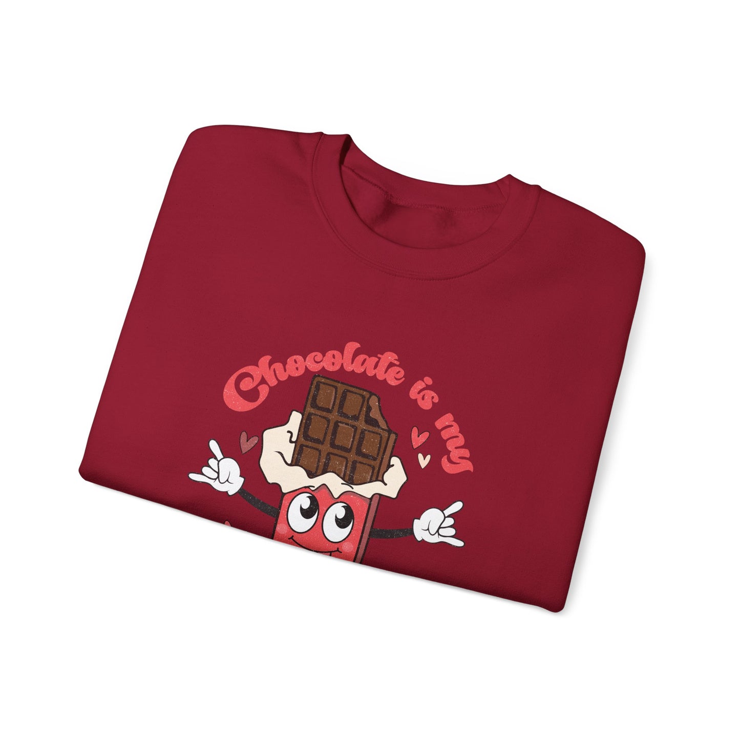 Chocolate is My Valentine Unisex Heavy Blend™ Crewneck Sweatshirt