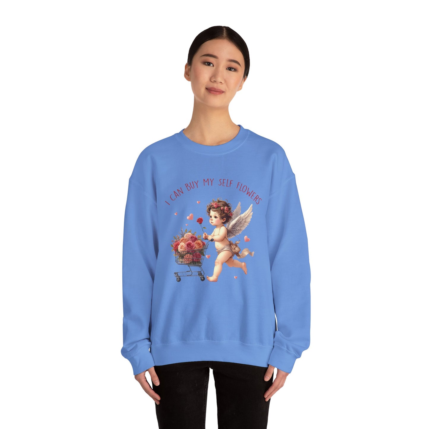 I Can Buy Myself Flowers Unisex Heavy Blend™ Crewneck Sweatshirt