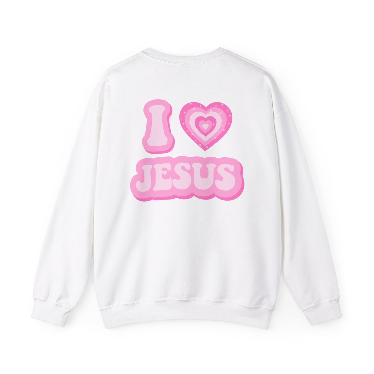 I 💗 Jesus Unisex Heavy Blend™ Crewneck Sweatshirt