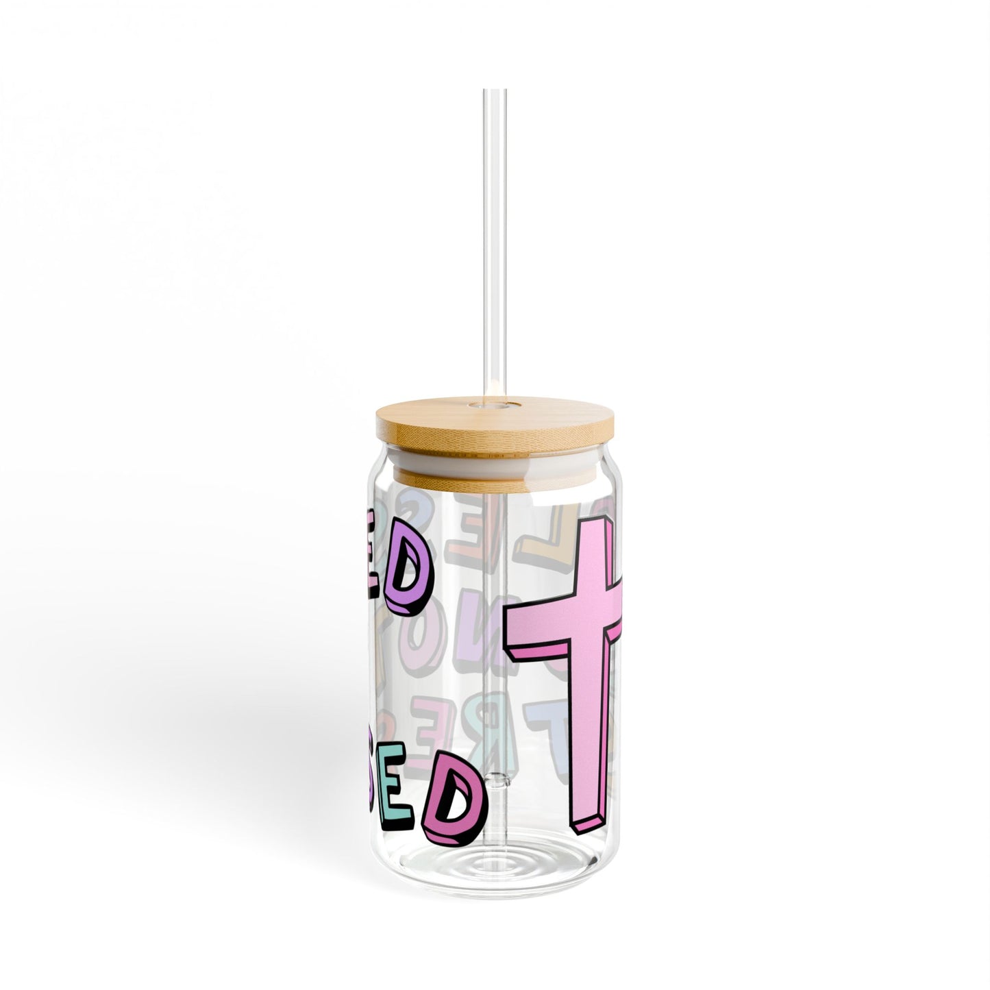 Blessed So Not Stressed Sipper Glass, 16oz