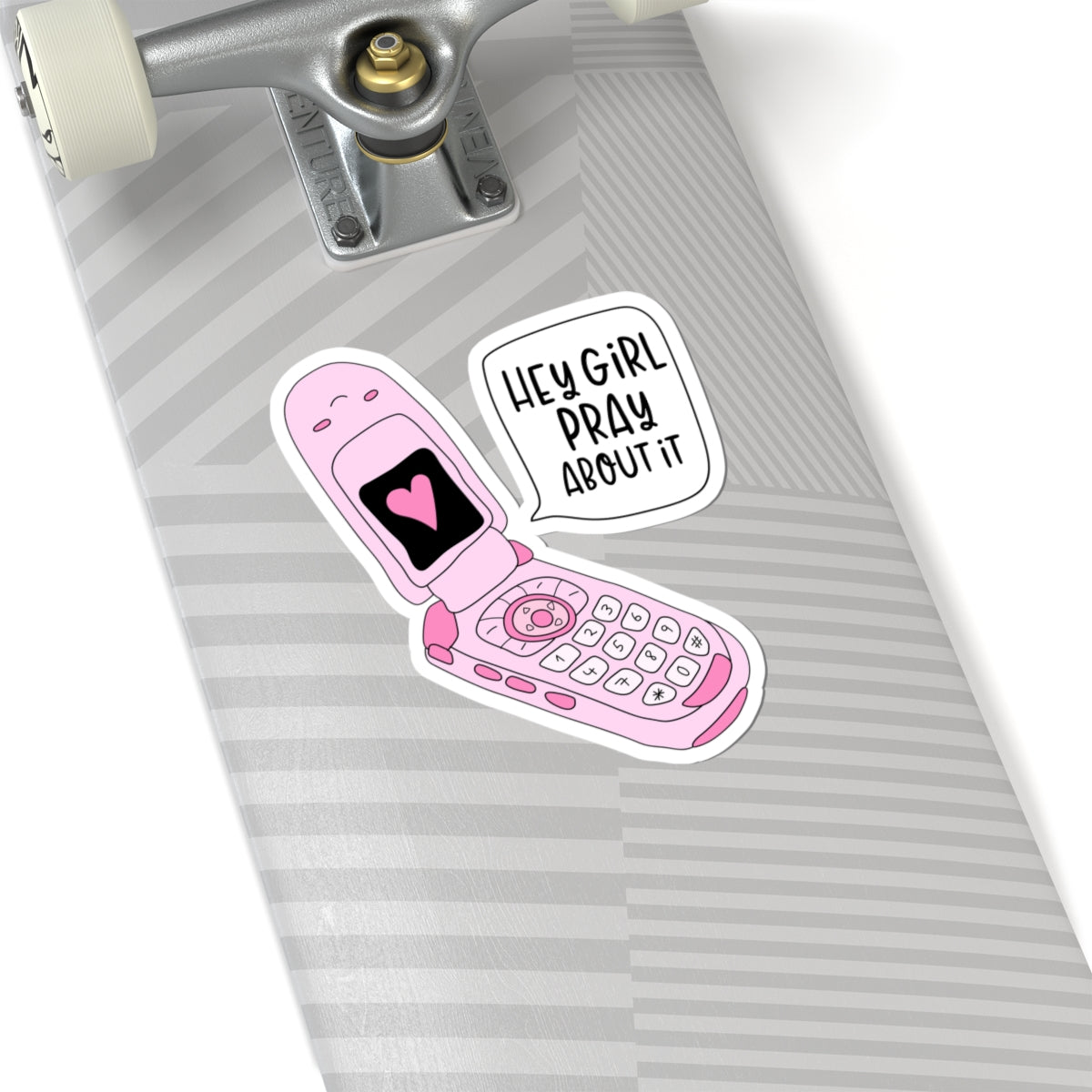 Hey Girl Pray About It Kiss-Cut Stickers