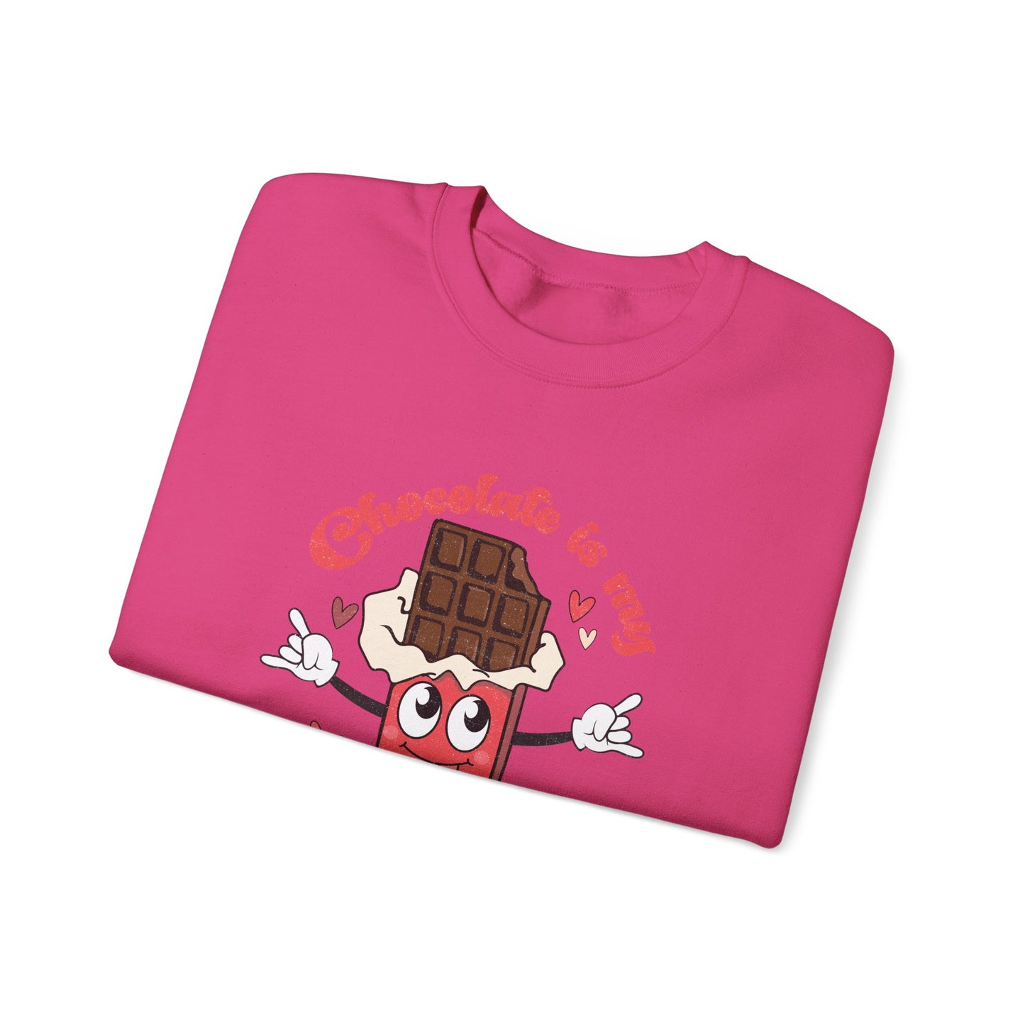 Chocolate is My Valentine Unisex Heavy Blend™ Crewneck Sweatshirt