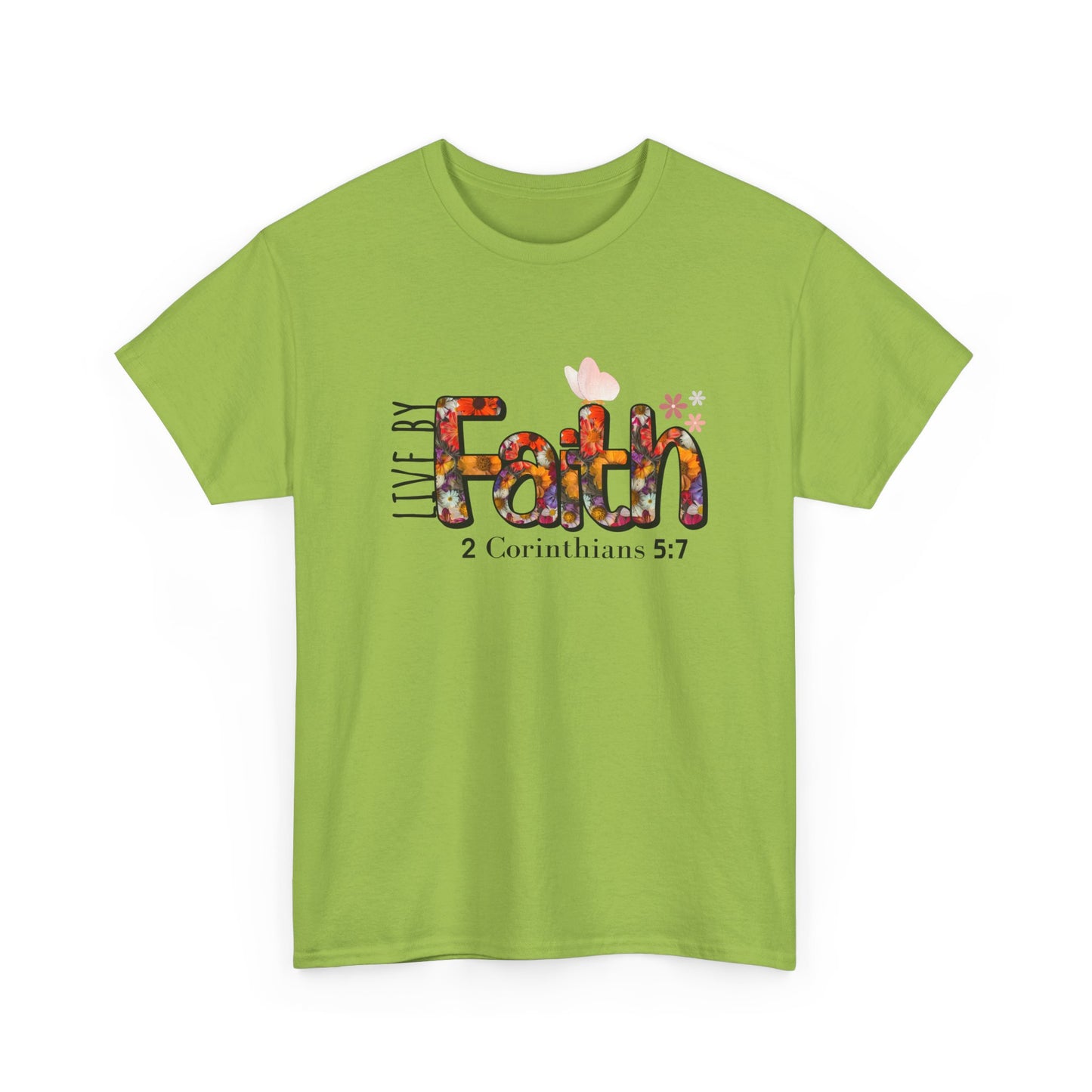 Live By Faith Unisex Heavy Cotton Tee