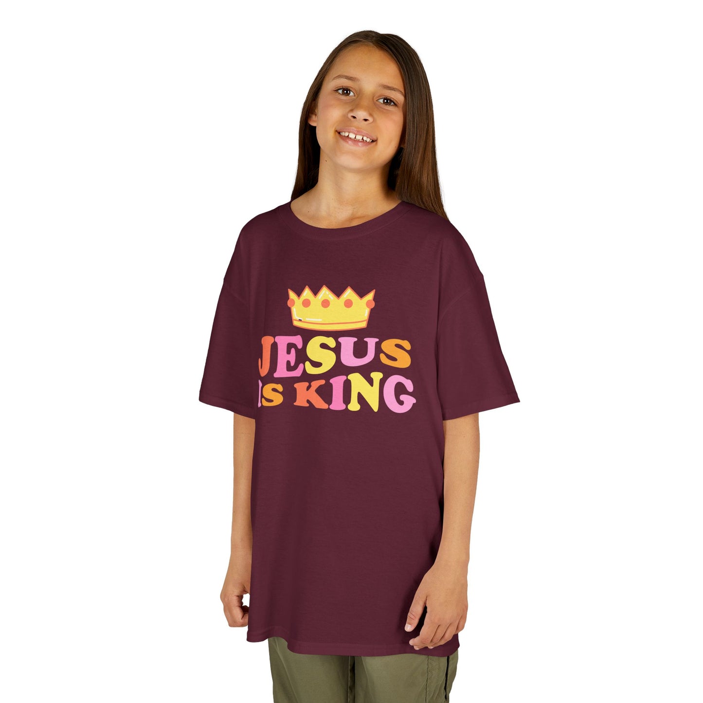Jesus Is King Kids Heavy Cotton™ Tee